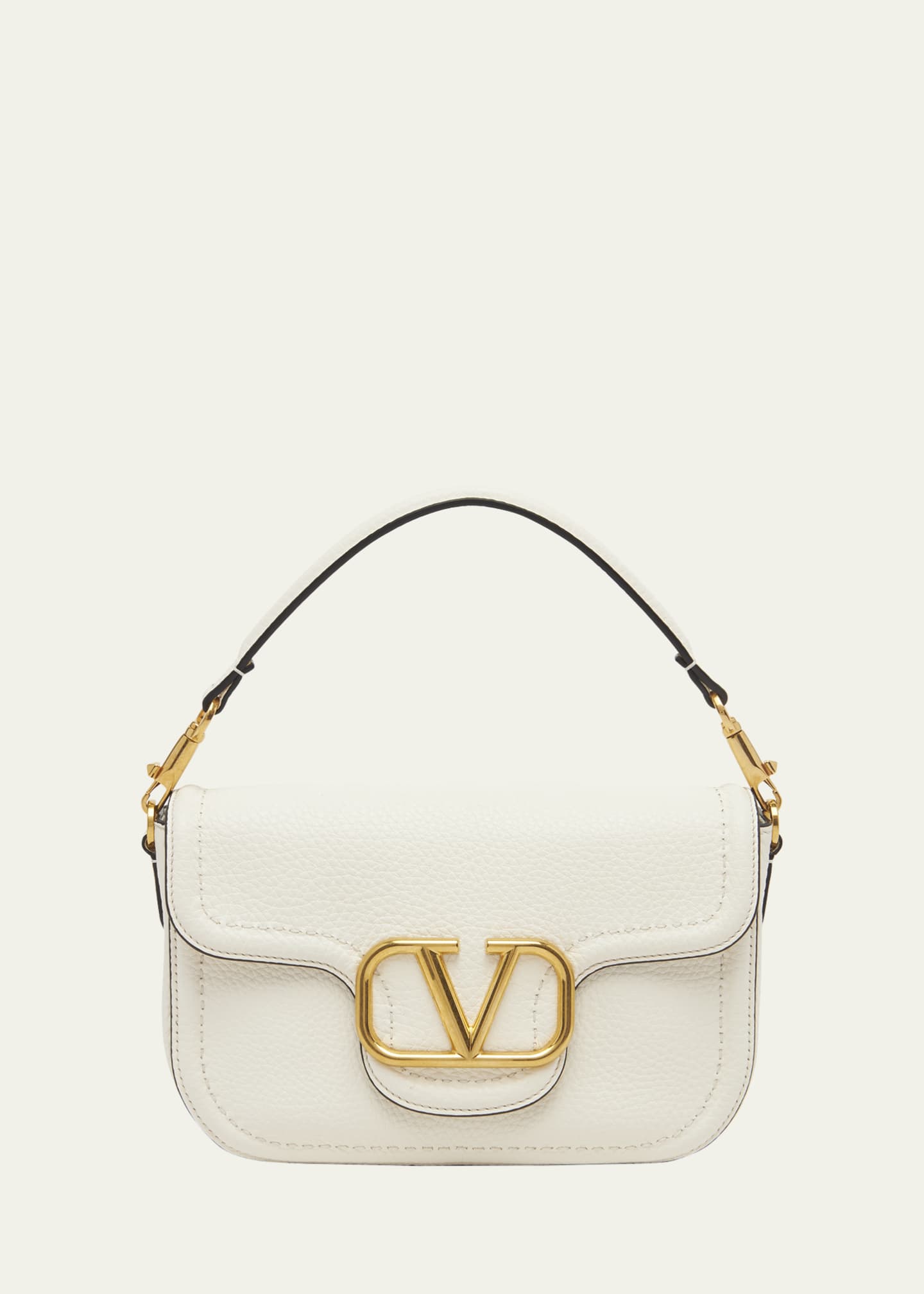 Valentino Garavani Loco VLOGO Flap Leather Shoulder Bag