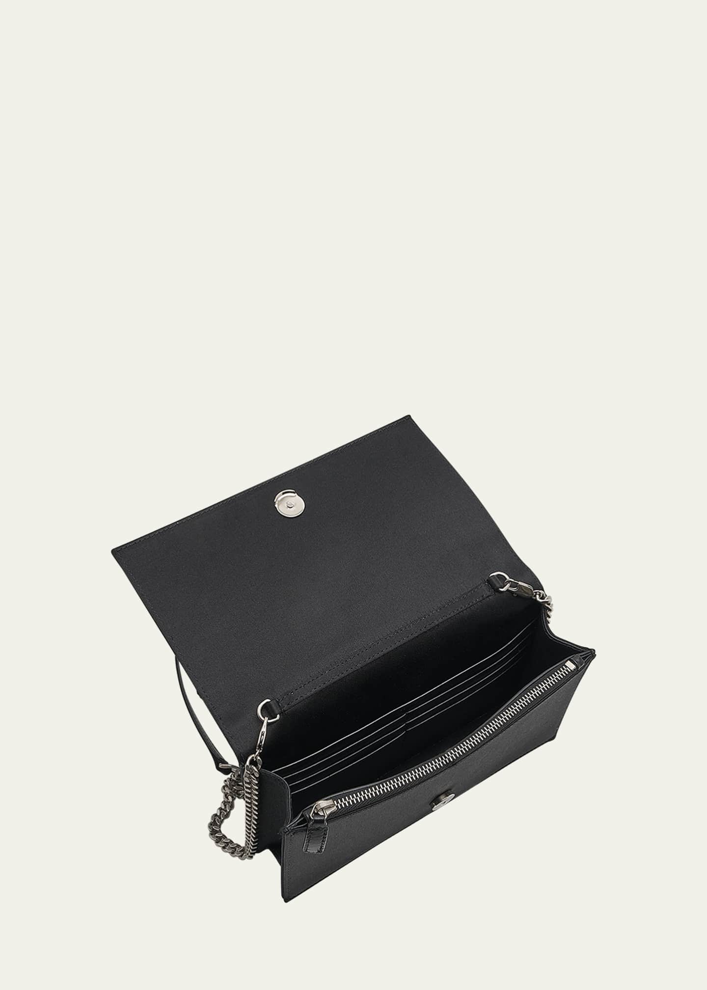 Saint Laurent Kate Mini Tassel YSL Wallet on Chain in Sequins Image 4 of 5