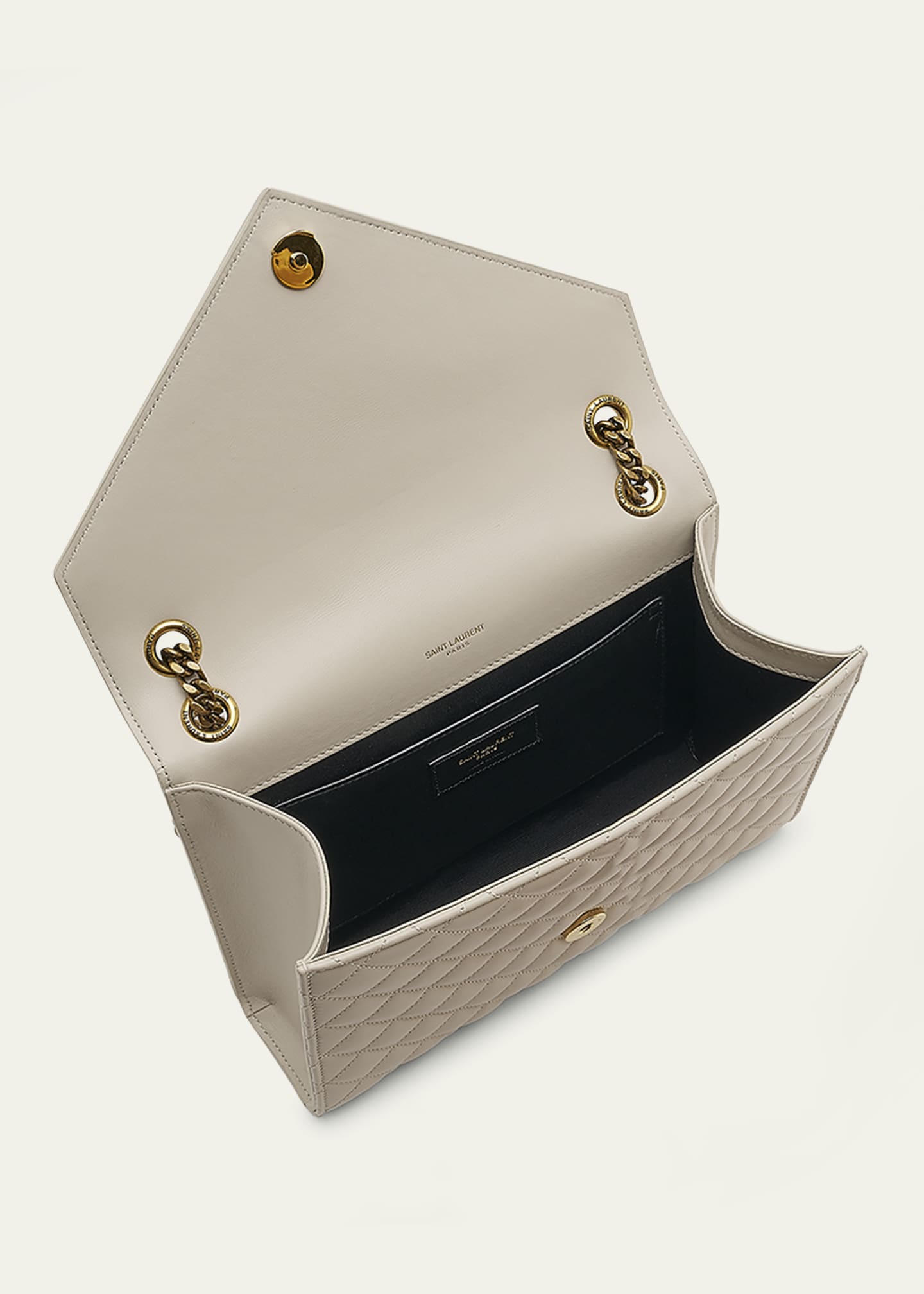 Saint Laurent Envelope Triquilt Medium YSL Shoulder Bag in