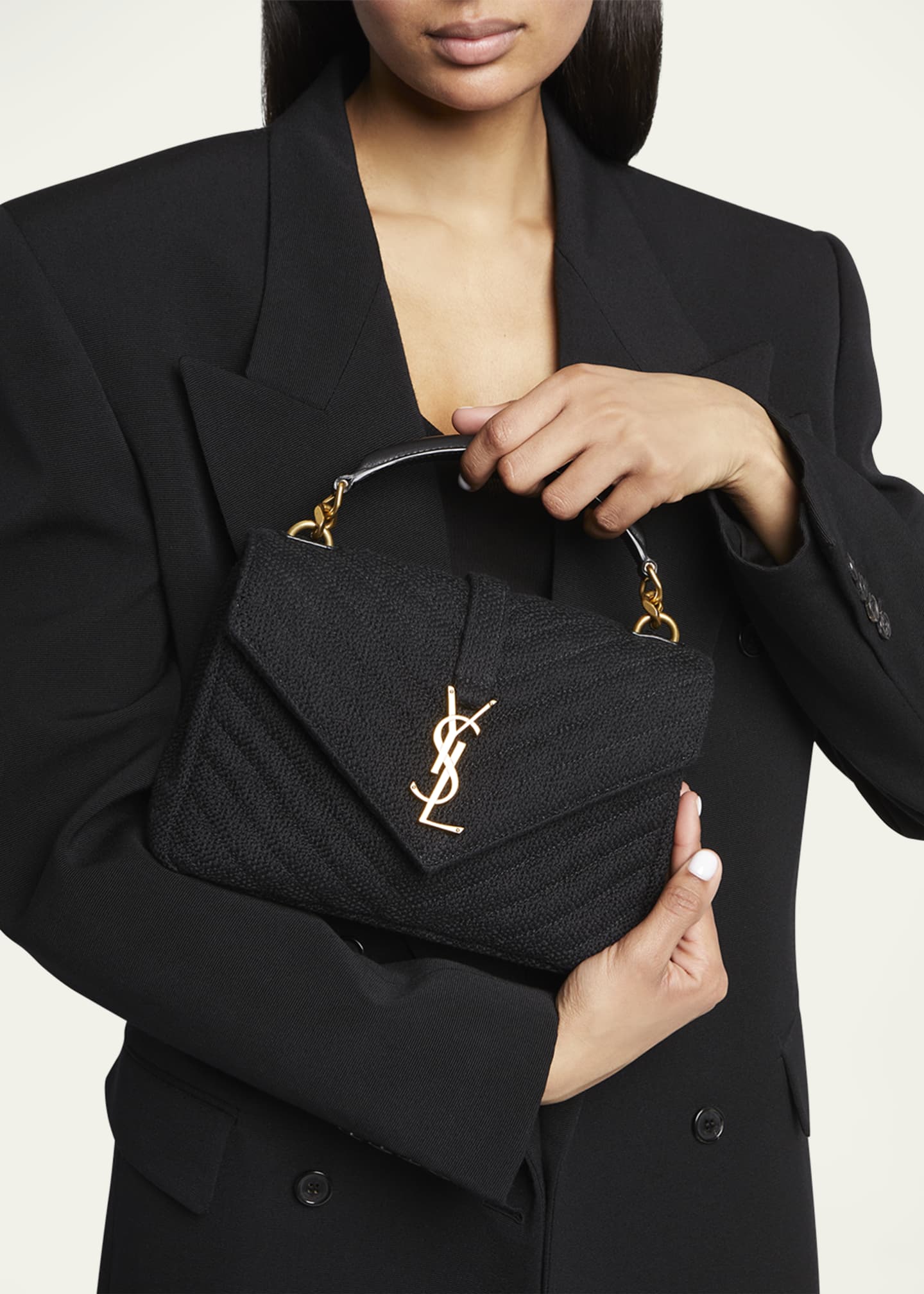 VIP【送料関税込】SAINT LAURENT COLLEGE MEDIUM SHOULDER BAG Saint Laurent College Medium Flap YSL Shoulder Bag in