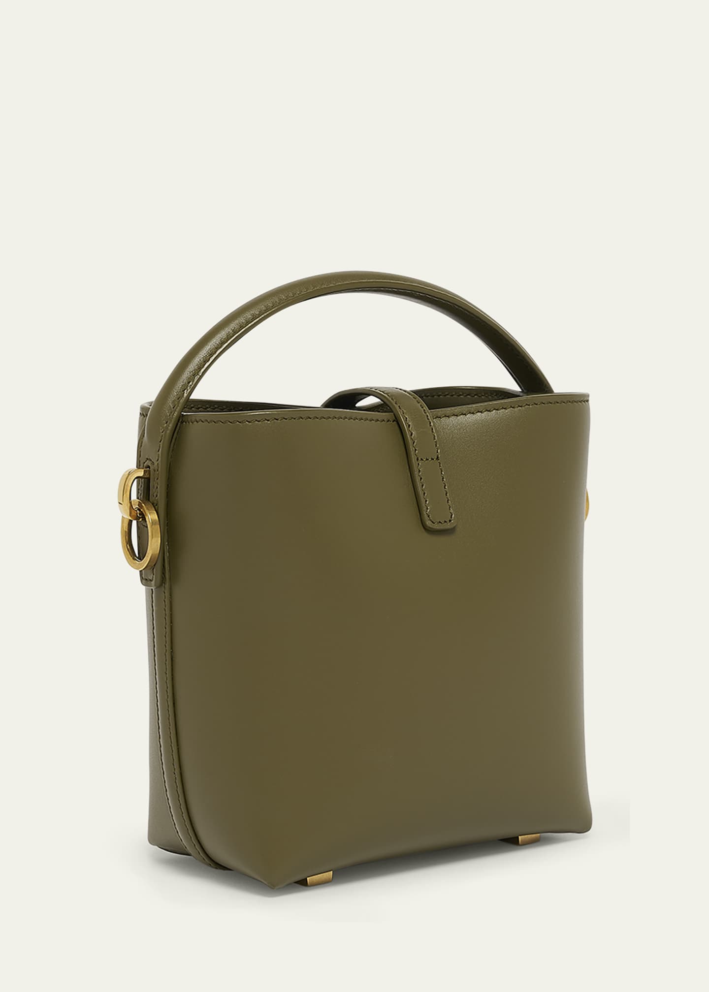 Saint Laurent Le 37 Mini YSL Bucket Bag in Smooth Leather Image 3 of 5