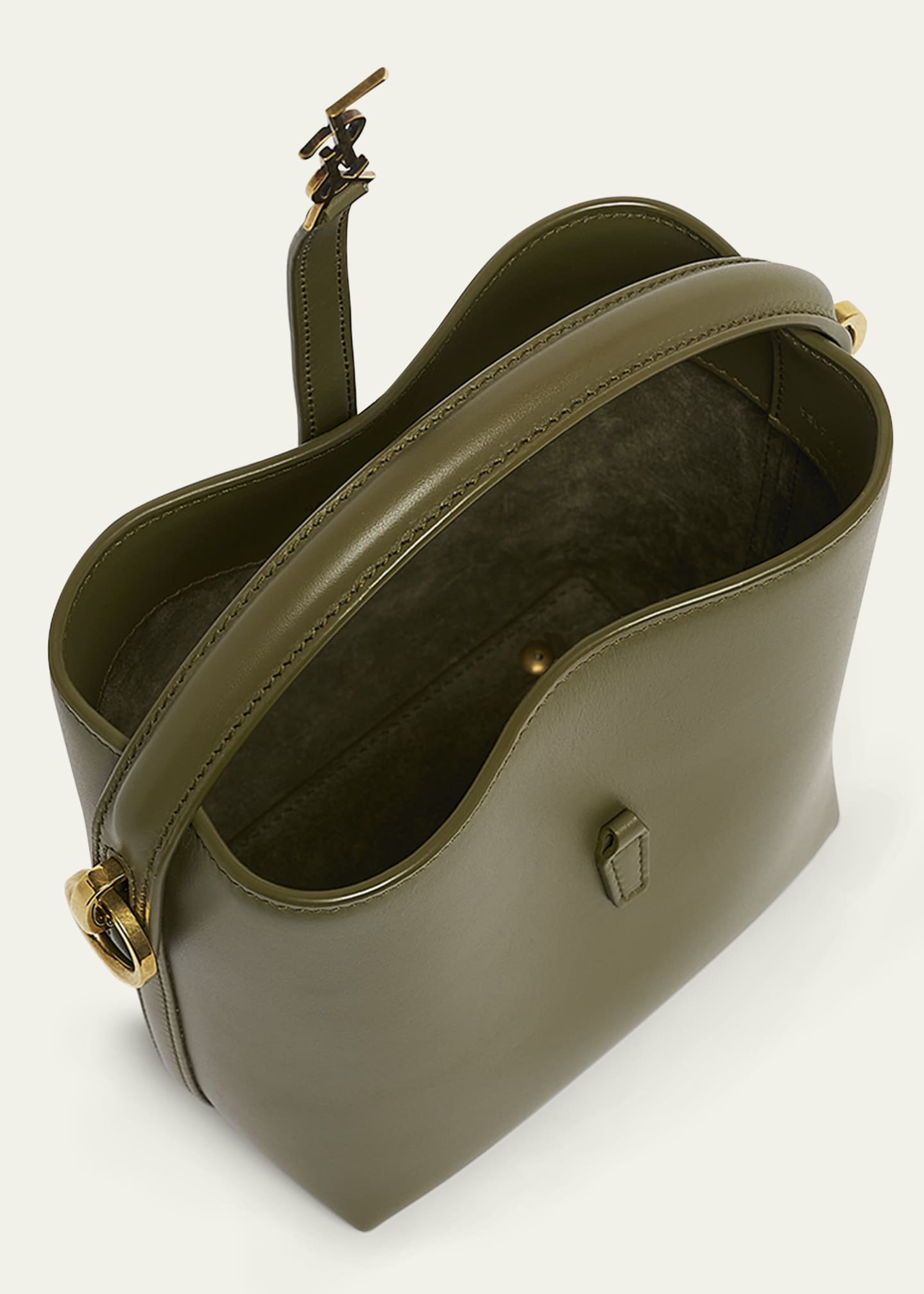 Saint Laurent Le 37 Mini YSL Bucket Bag in Smooth Leather Image 4 of 5