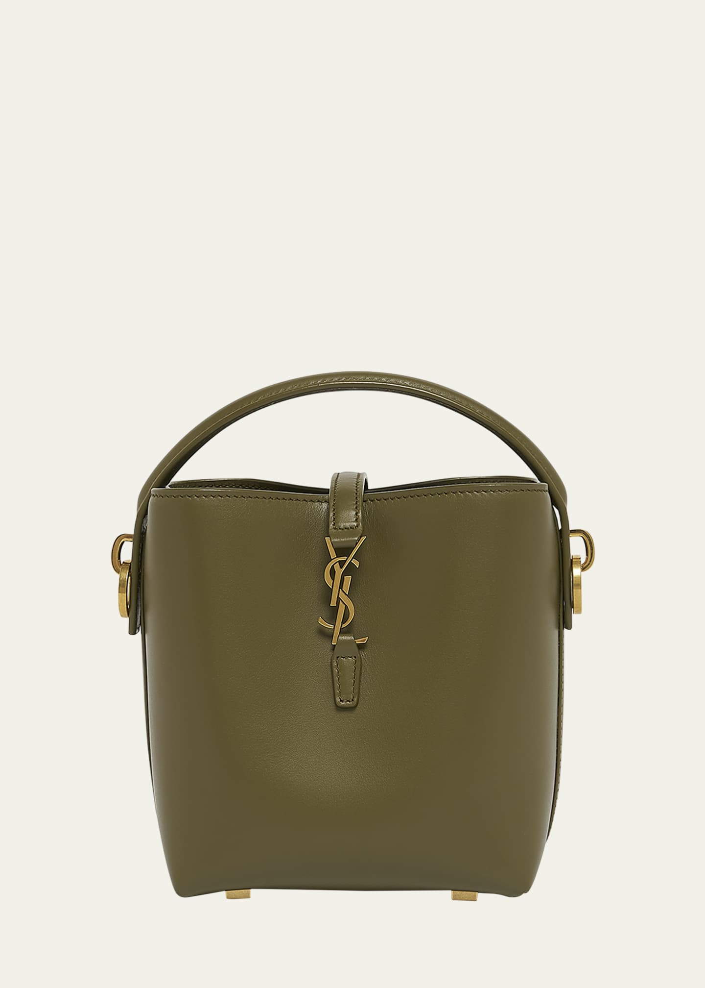 Saint Laurent Le 37 Mini YSL Bucket Bag in Smooth Leather Image 1 of 5
