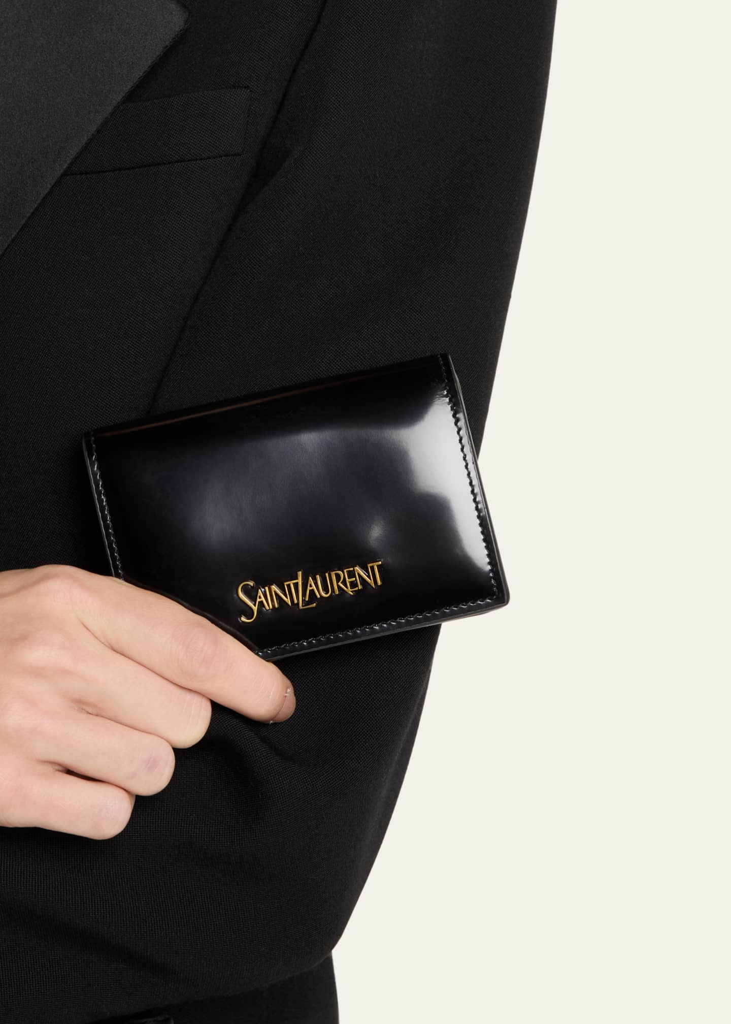 Saint laurent best sale flap card case