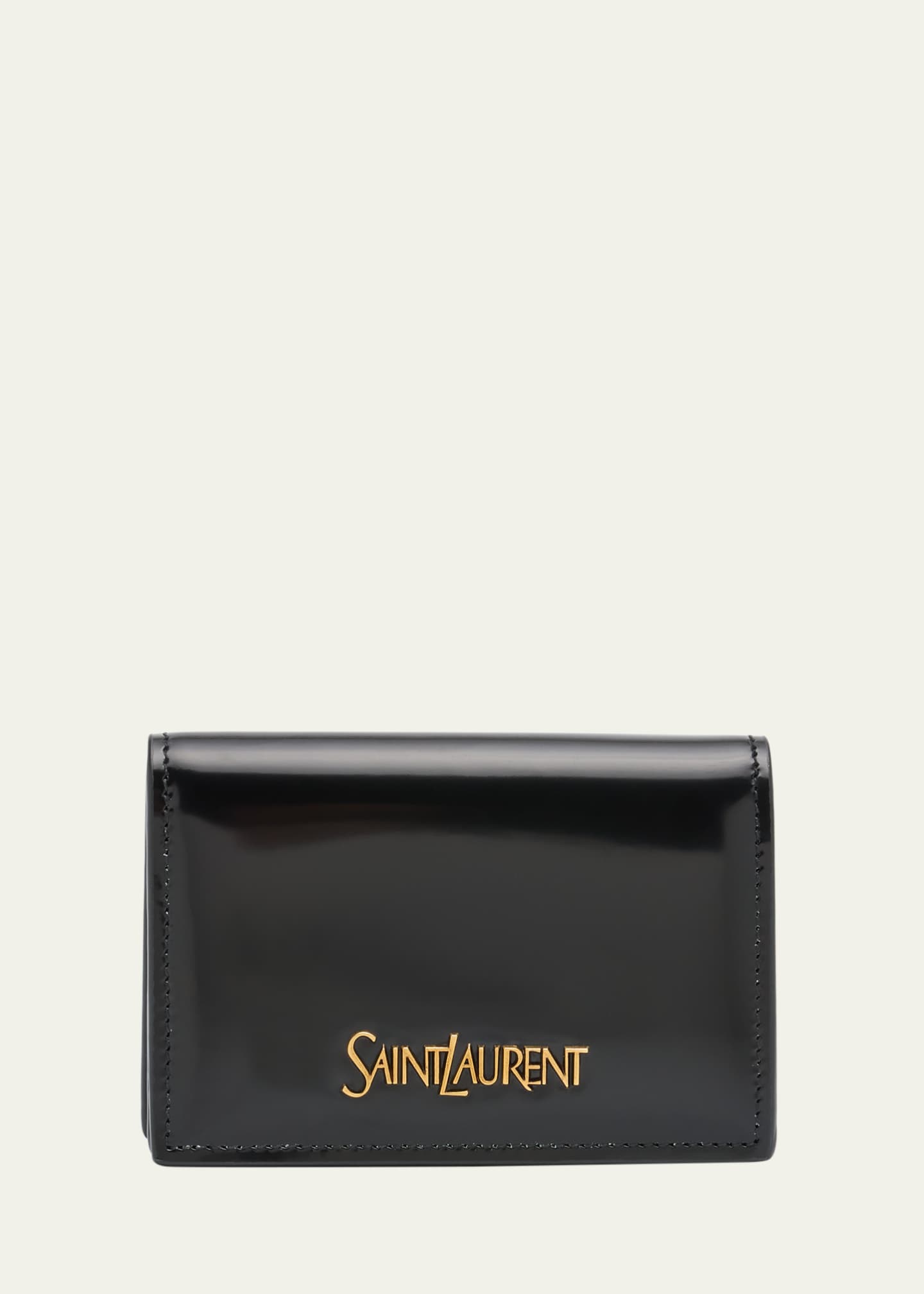Saint Laurent Flap Card Case in Smooth Leather Image 1 of 4