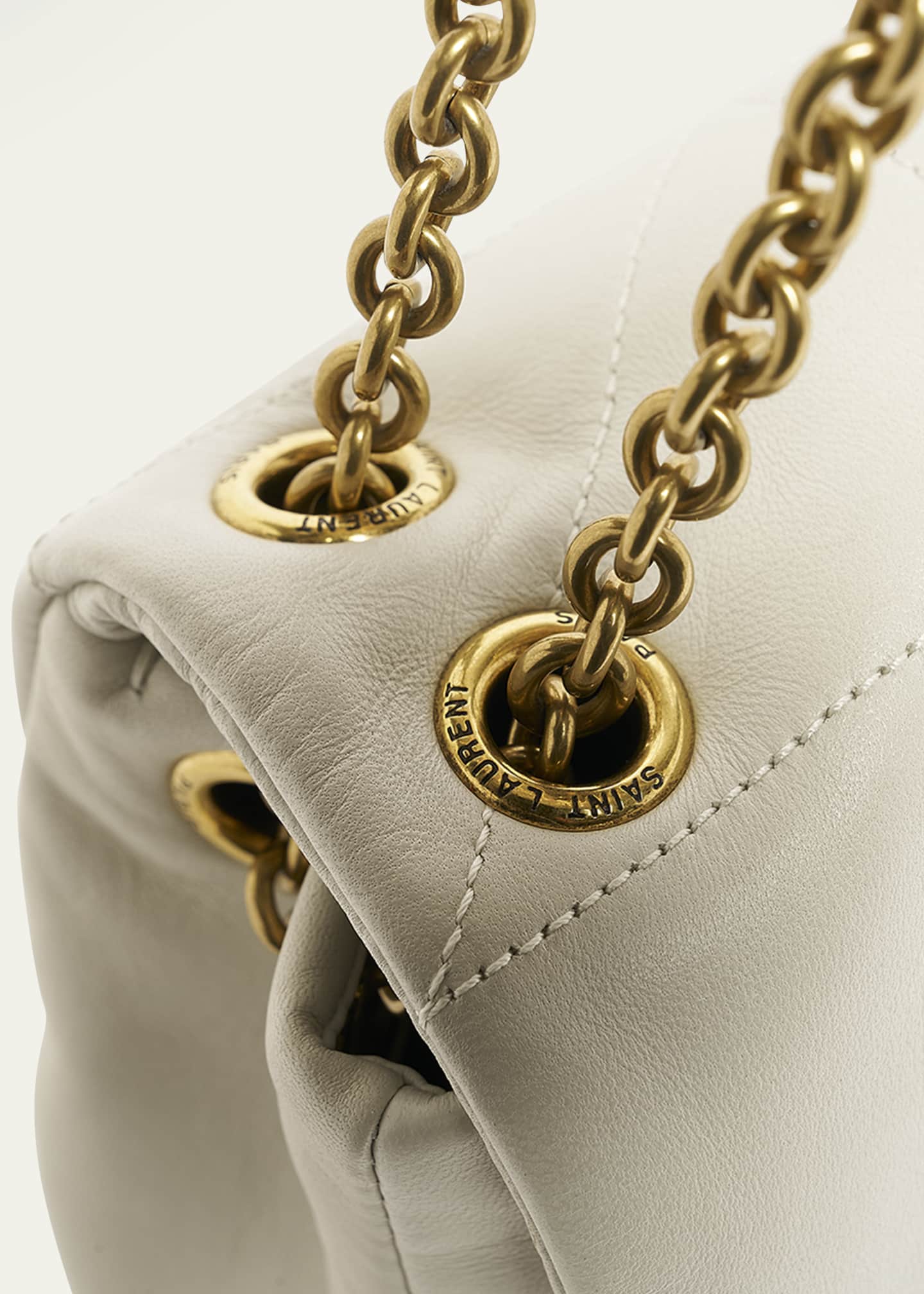 Saint Laurent Jamie 4.3 Small YSL Shoulder Bag in Quilted Smooth Leather Image 5 of 6