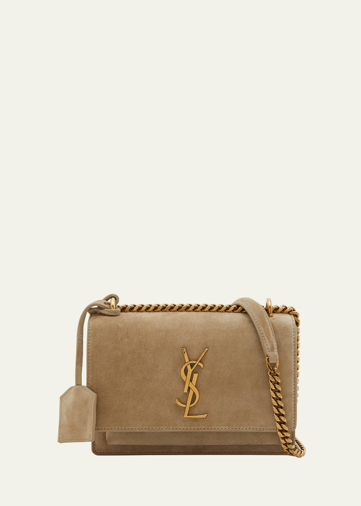 Saint Laurent Sunset Small YSL Crossbody Bag in Suede Bergdorf Goodman