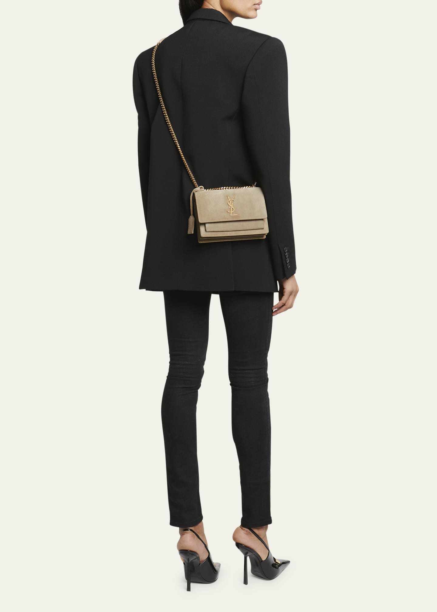 Saint laurent mini sunset shoulder bag hotsell