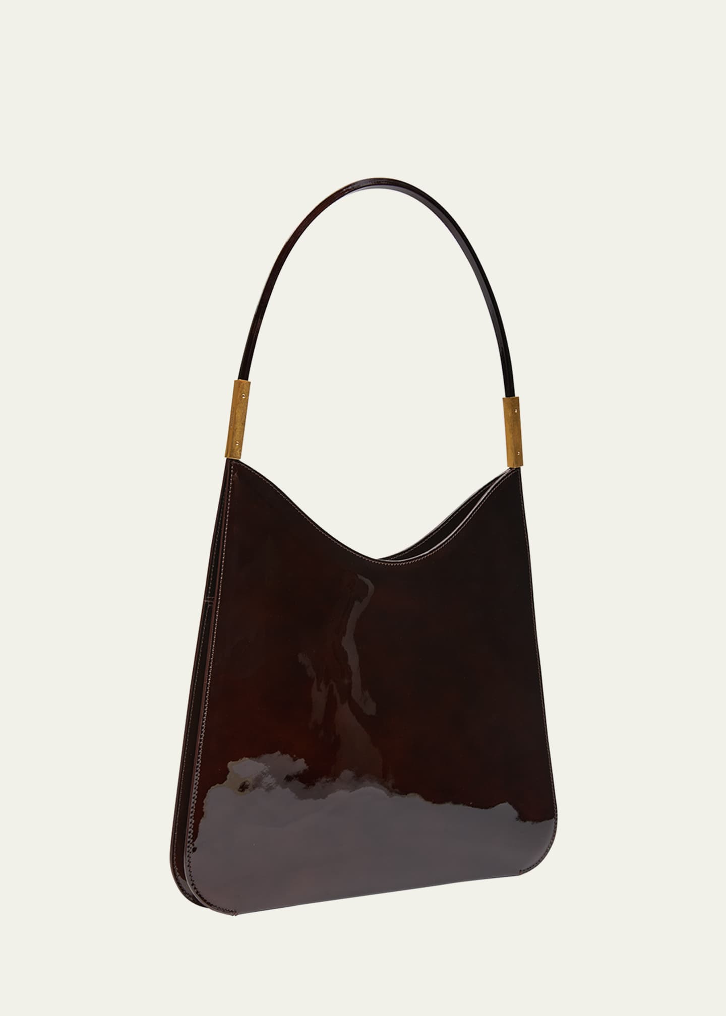 Saint Laurent Sac Patent Leather Hobo Bag