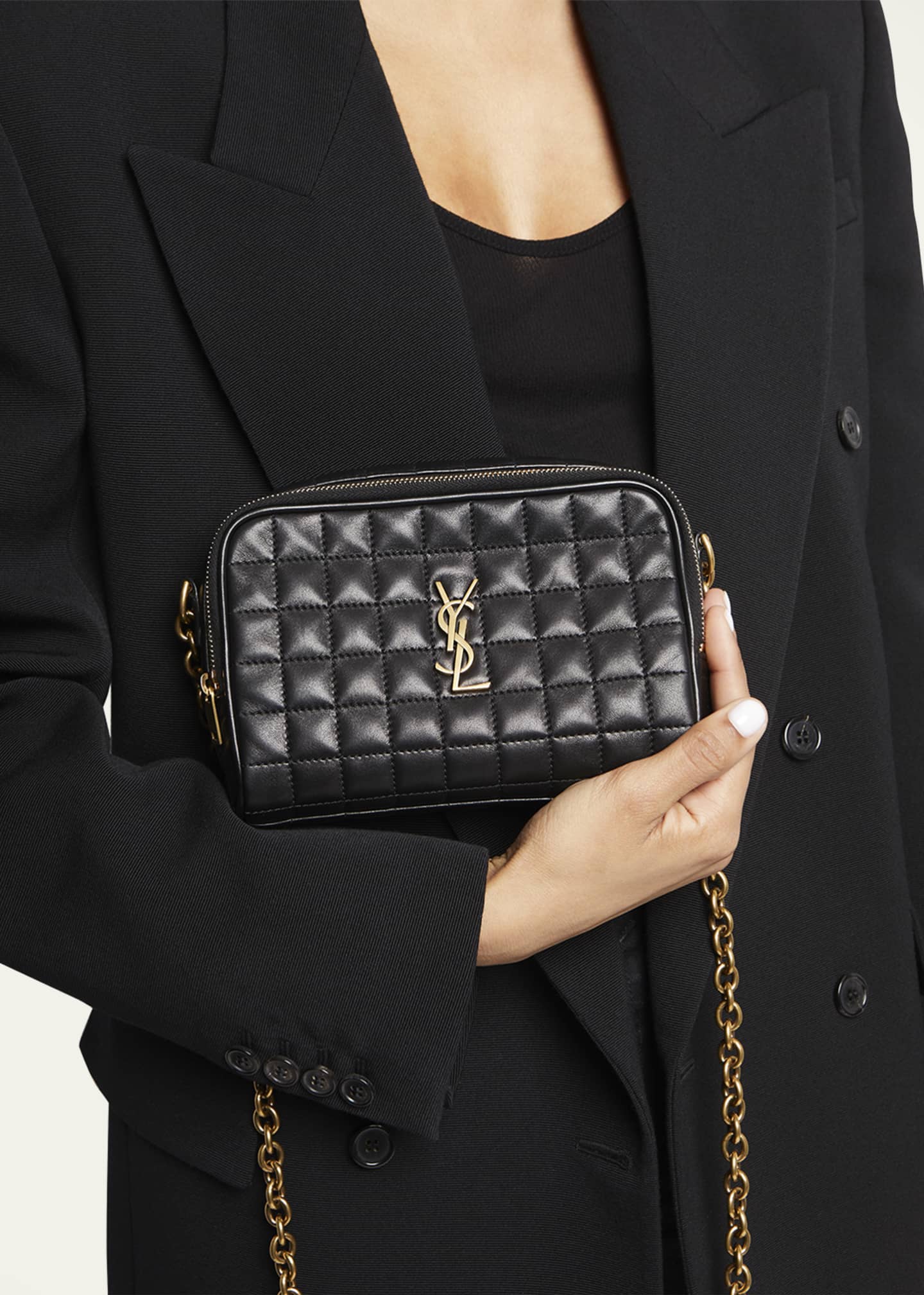 Saint laurent lou camera bag in smooth leather on sale