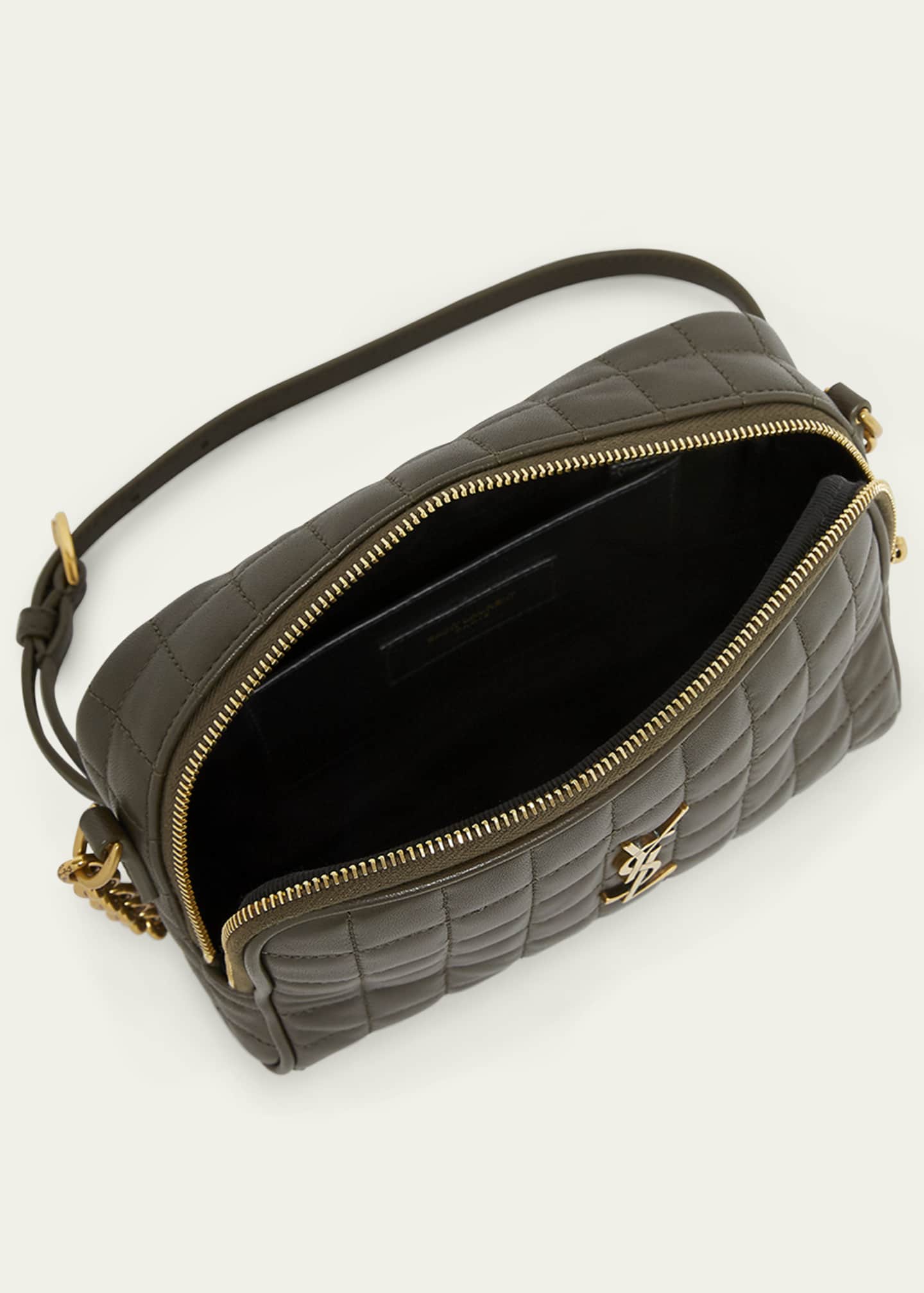 Saint Laurent Cassandre Mini YSL Camera Bag in Quilted Smooth Leather Image 4 of 5