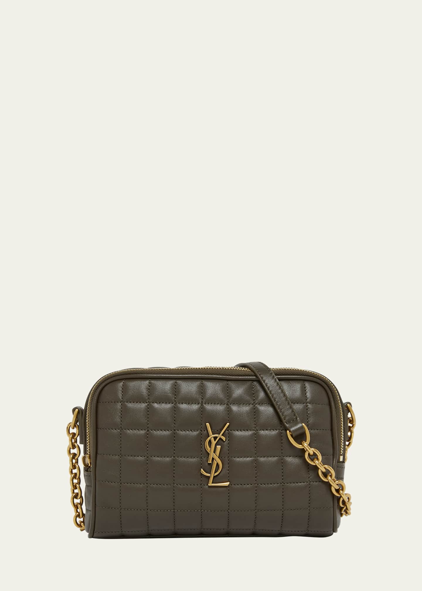 Saint Laurent Cassandre Mini YSL Camera Bag in Quilted Smooth Leather Image 1 of 5