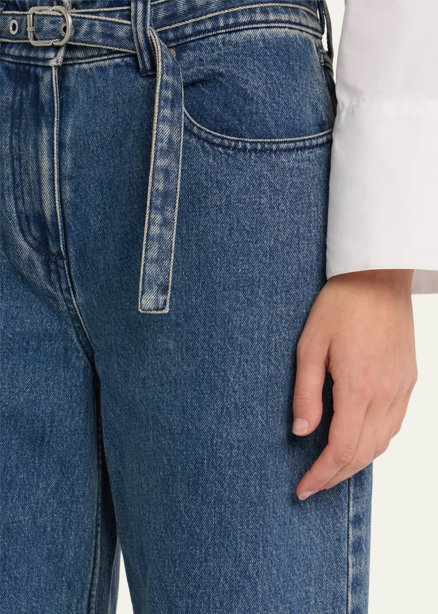 3.1 Phillip Lim Wide-Leg Belted Jeans Image 5 of 5