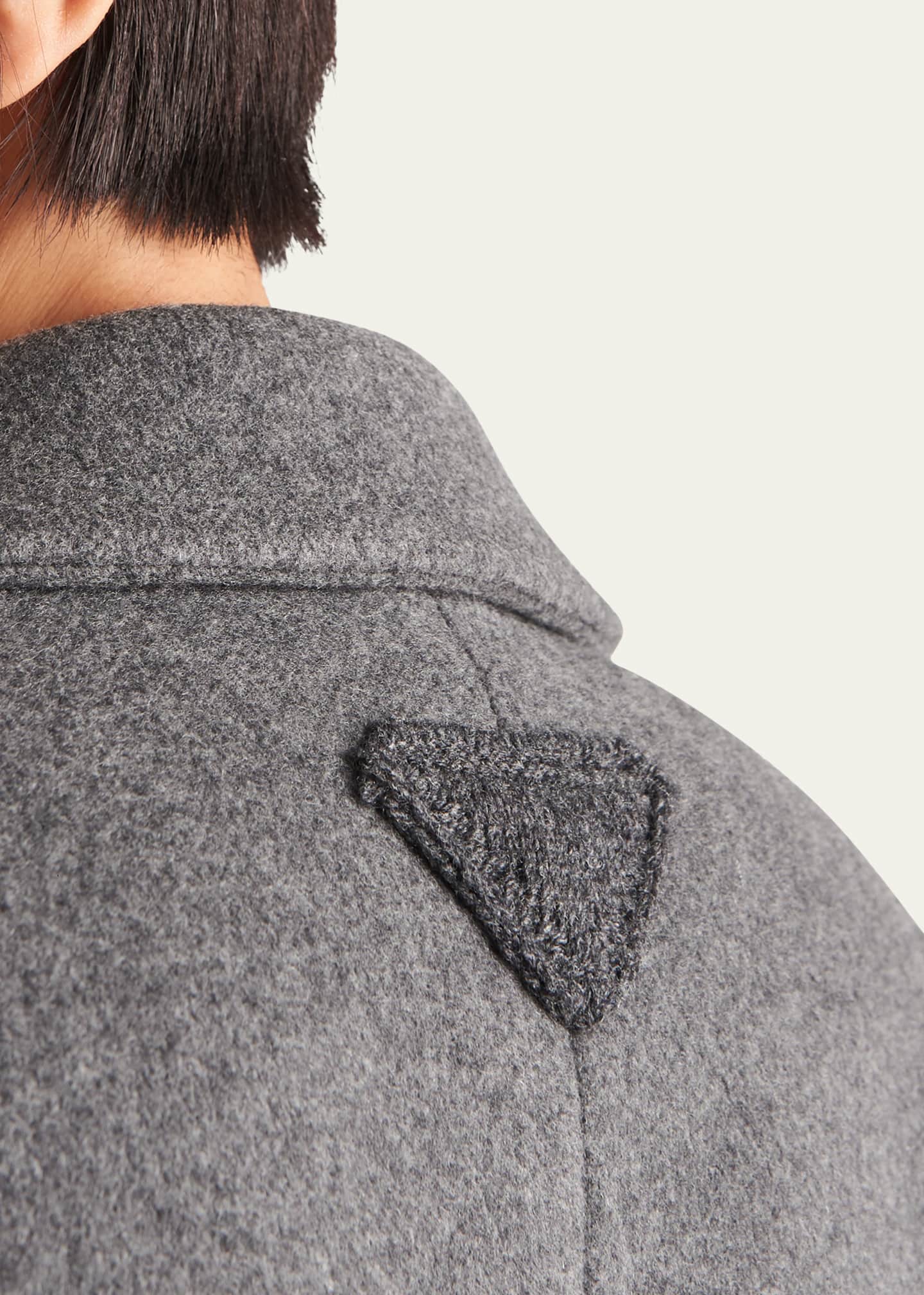 Prada grey coat discount