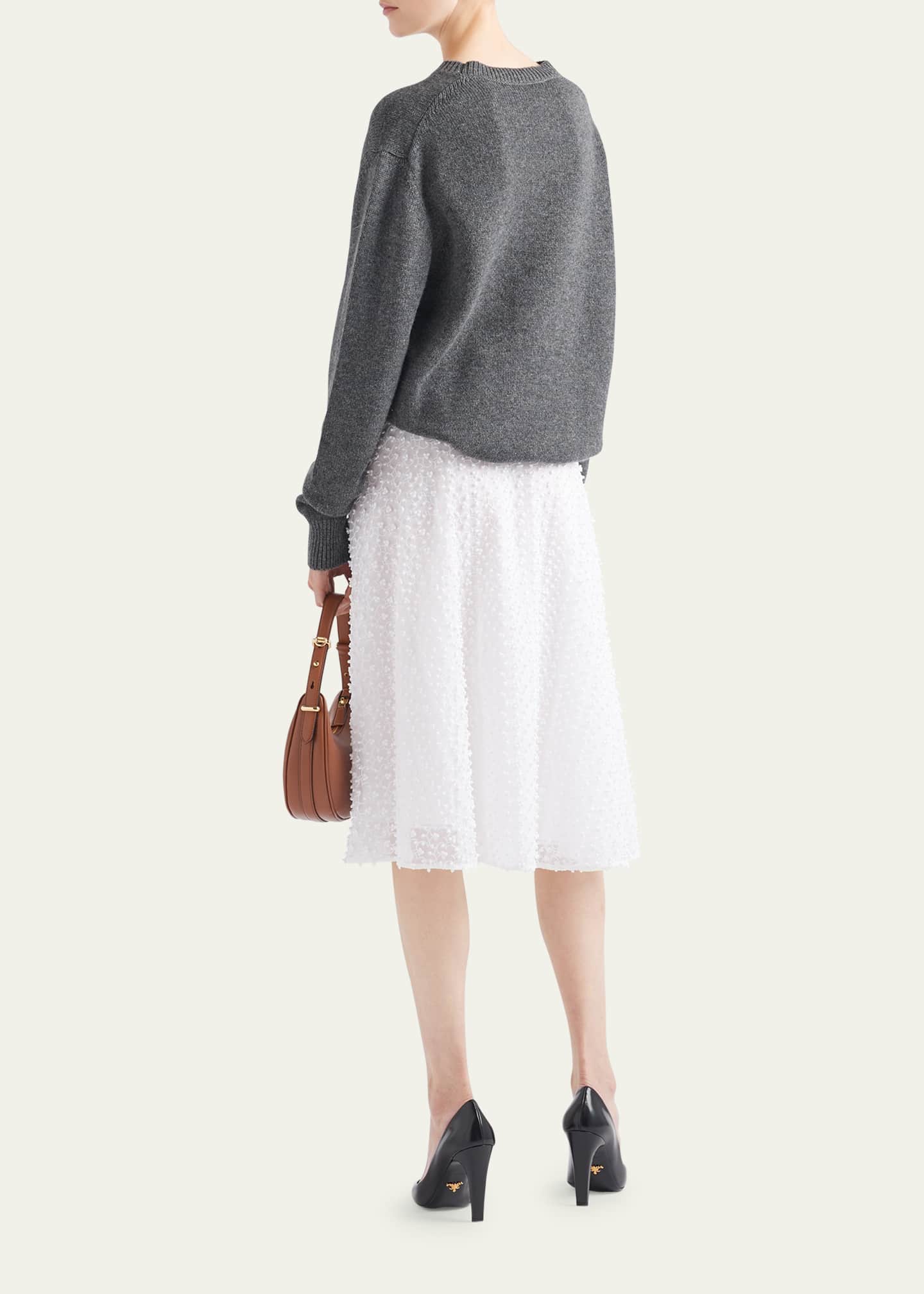 Prada Superpose Belted Midi Skirt Image 3 of 4