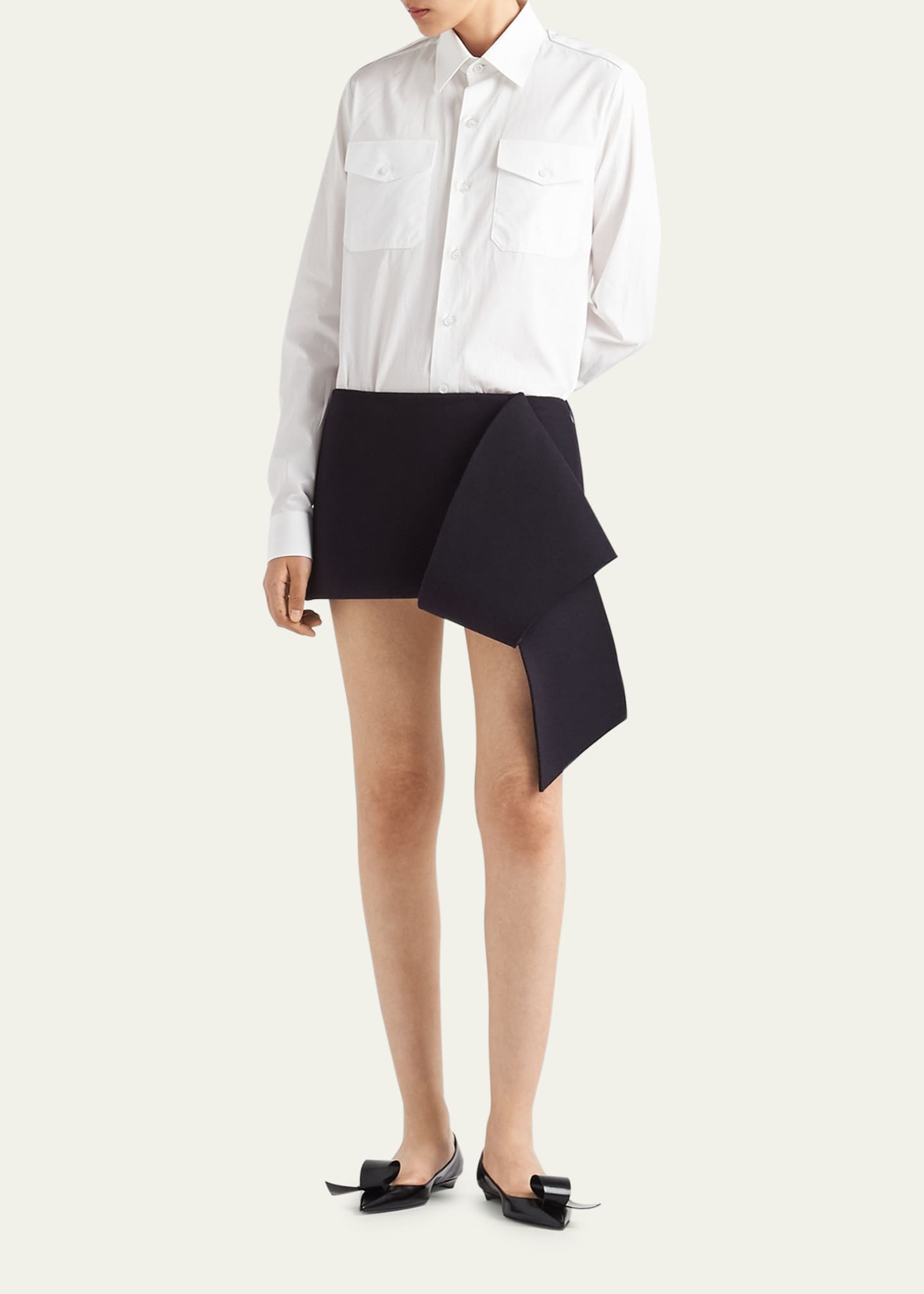 Prada Button Up Poplin Shirt Image 2 of 3