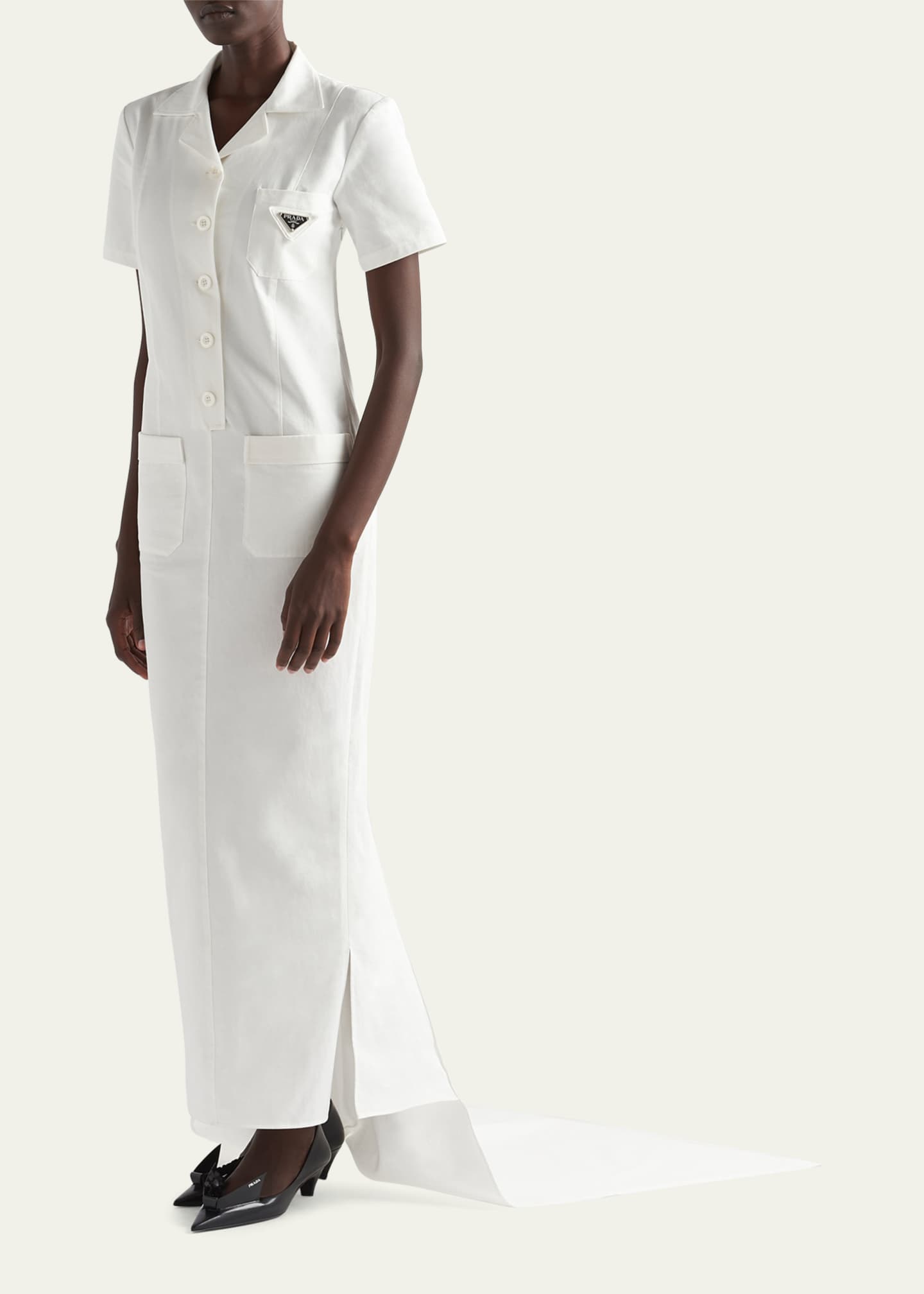 Prada gabardine dress new arrivals