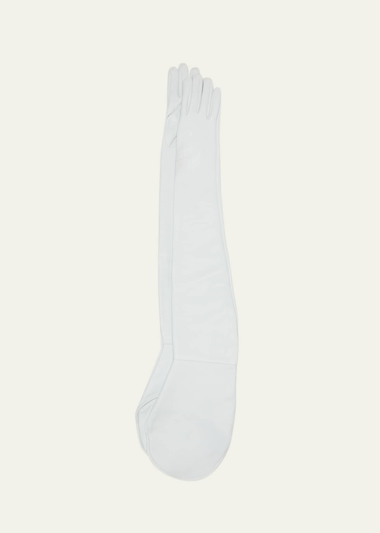 Jil Sander Patent Leather Shoulder Gloves
