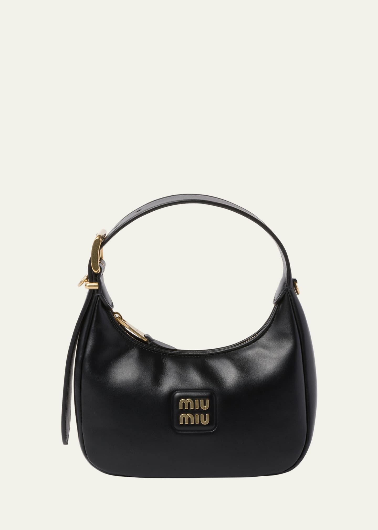 Miu Miu Spirit Small Zip Leather Shoulder Bag - Bergdorf Goodman