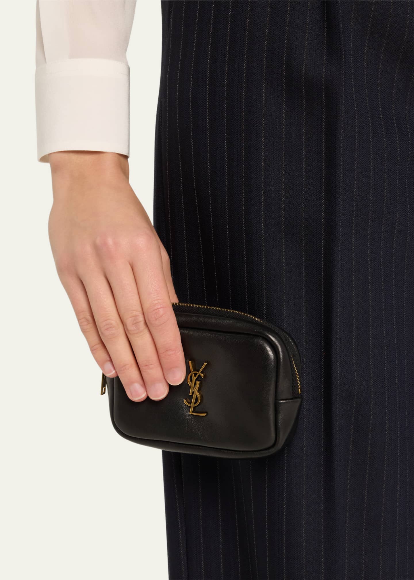 Saint Laurent Cassandra Baby YSL Cosmetic Pouch Bag Bergdorf Goodman