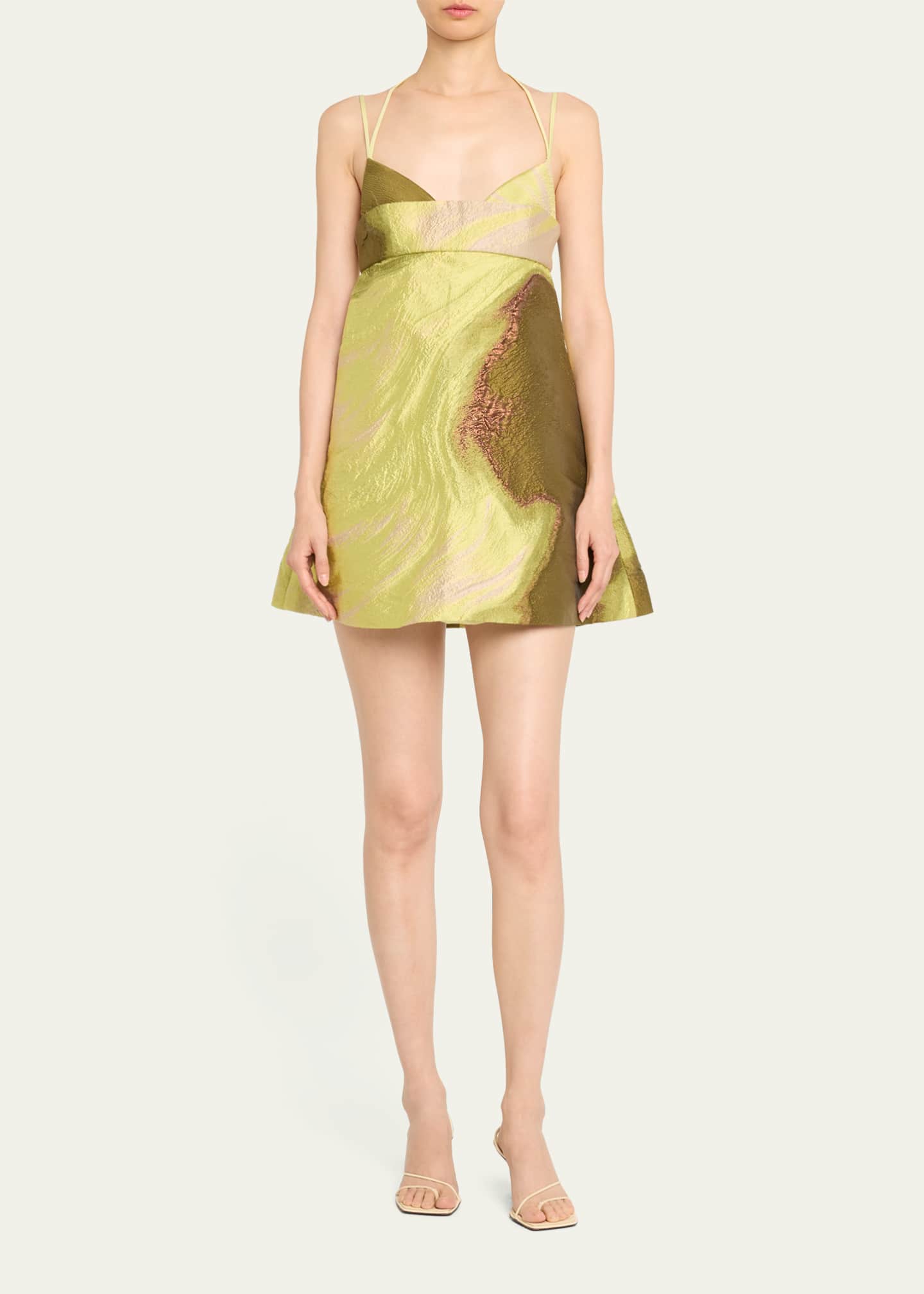 Simkhai Rozlyn abstract-print minidress - Green