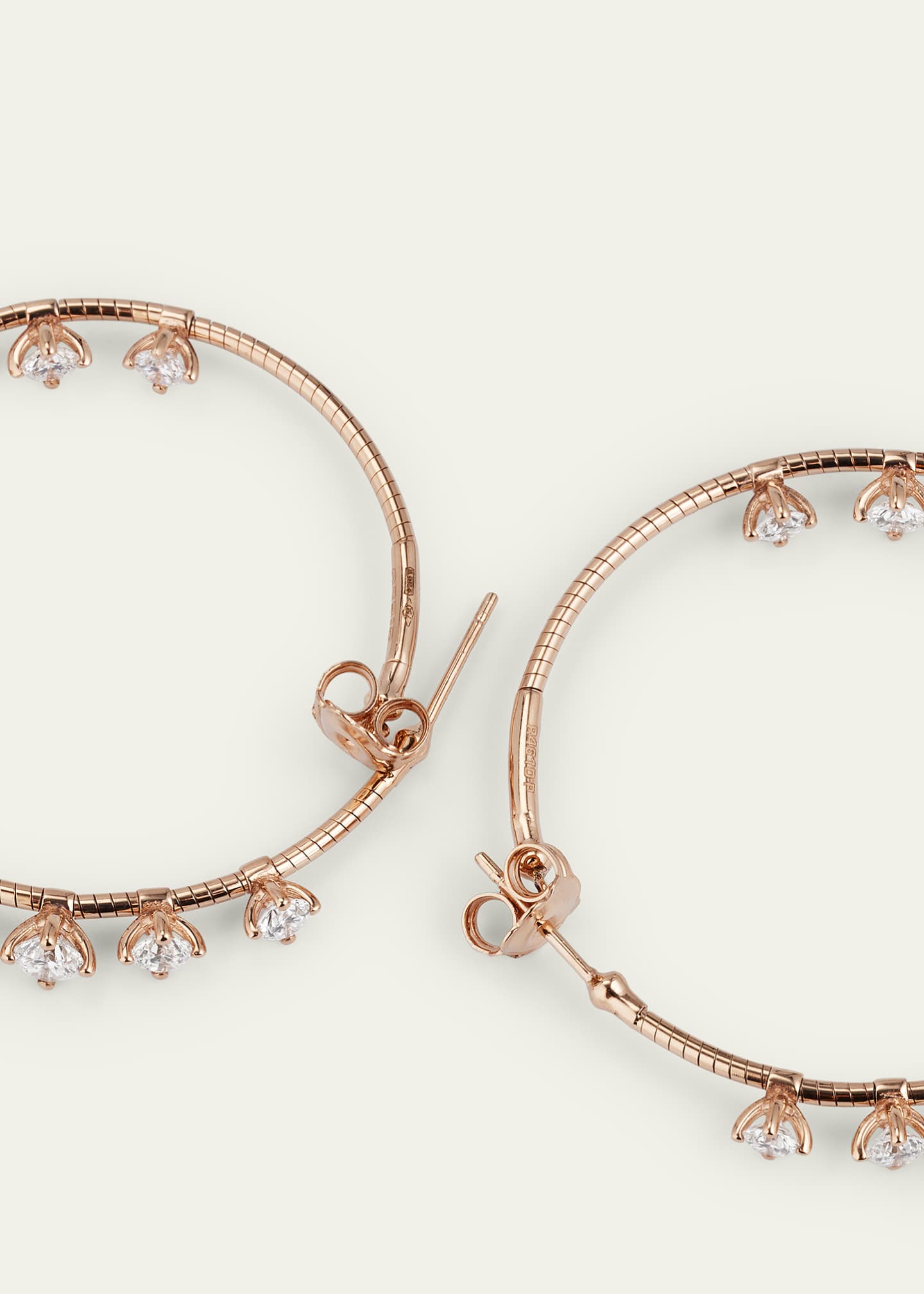 Mattia Cielo embellished hoop earrings - Gold