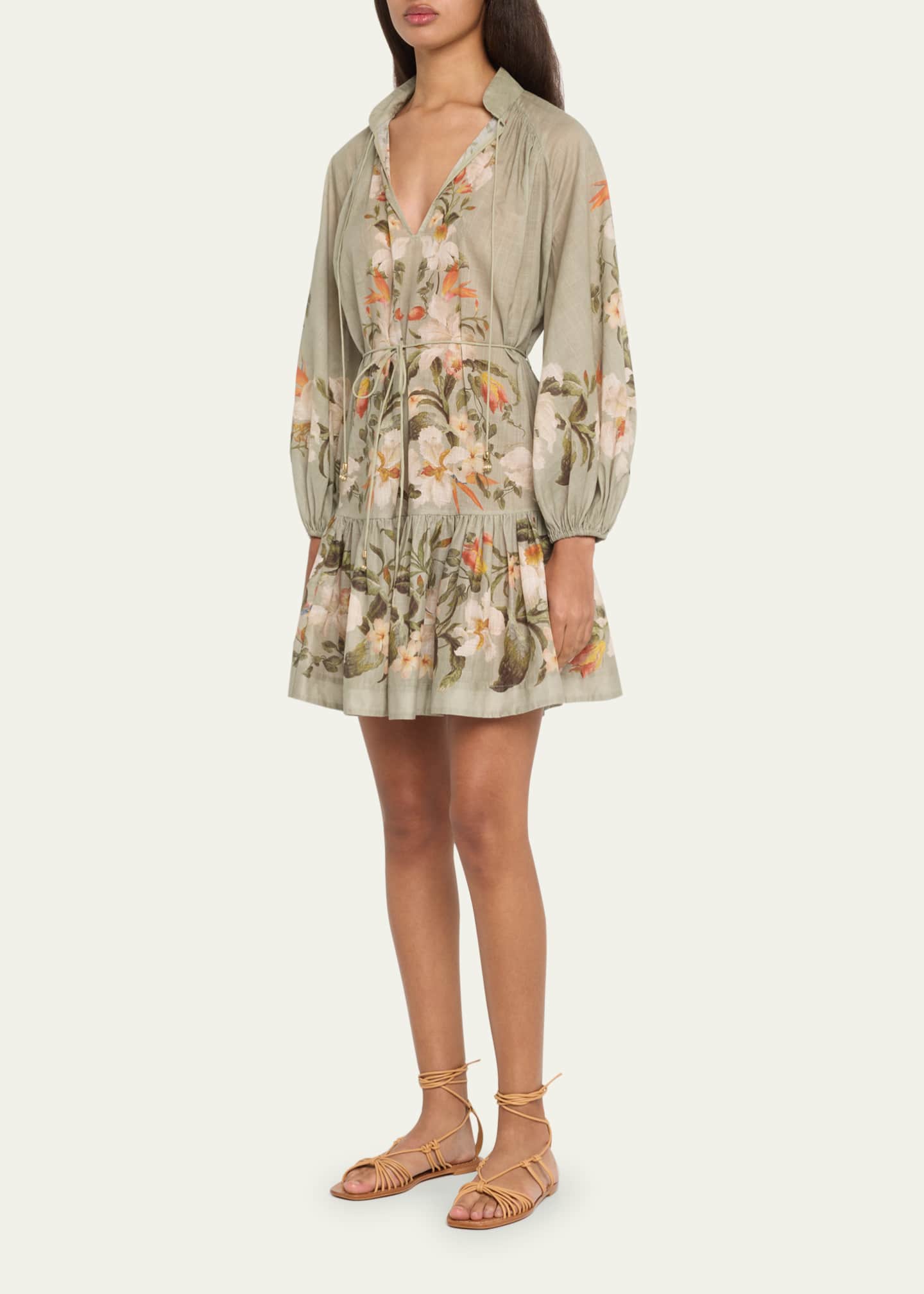 Zimmermann Lexi Floral Billow Mini Dress Bergdorf Goodman