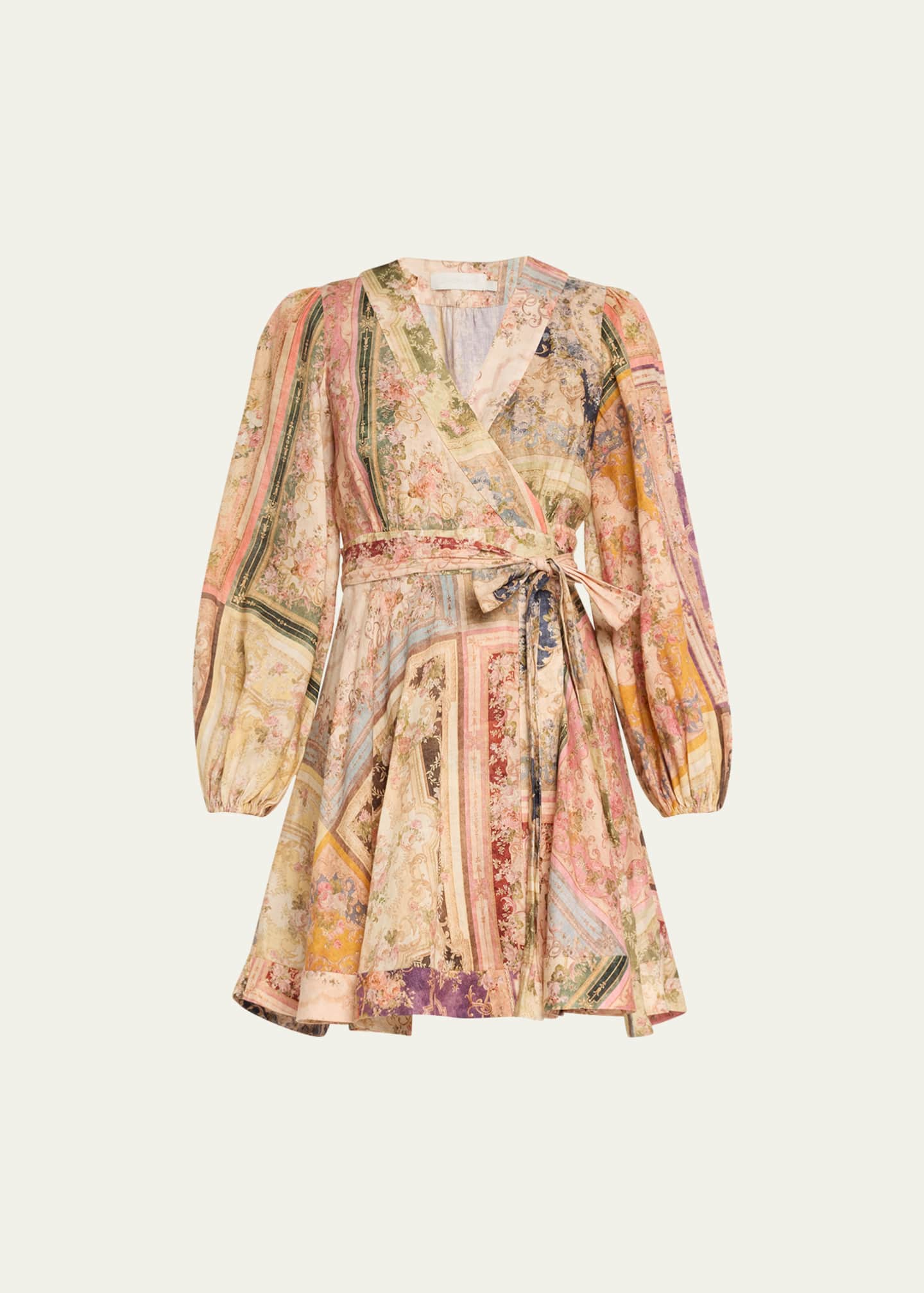 Zimmermann wrap mini dress clearance