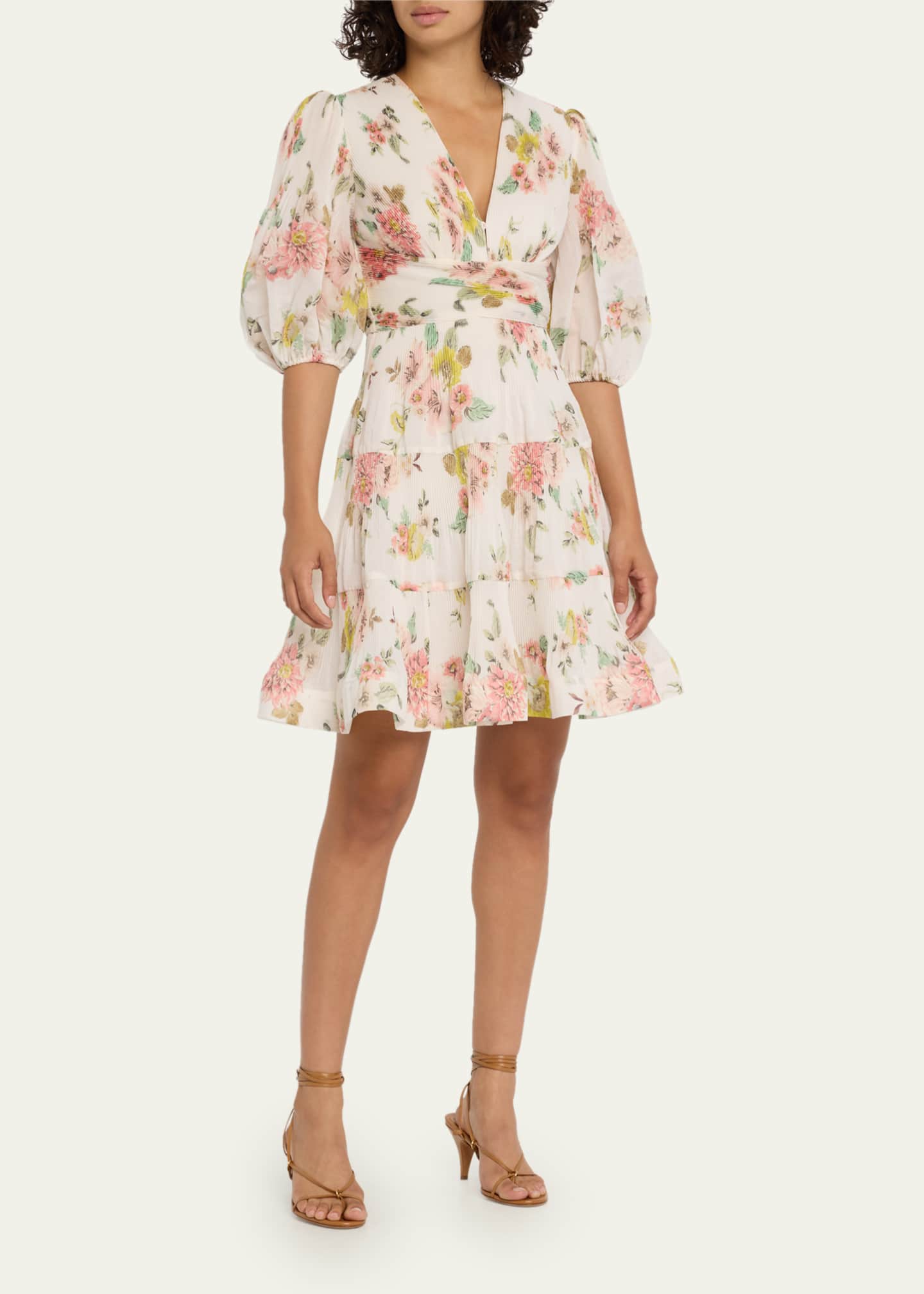 Zimmermann corsage plisse mini dress hot sale