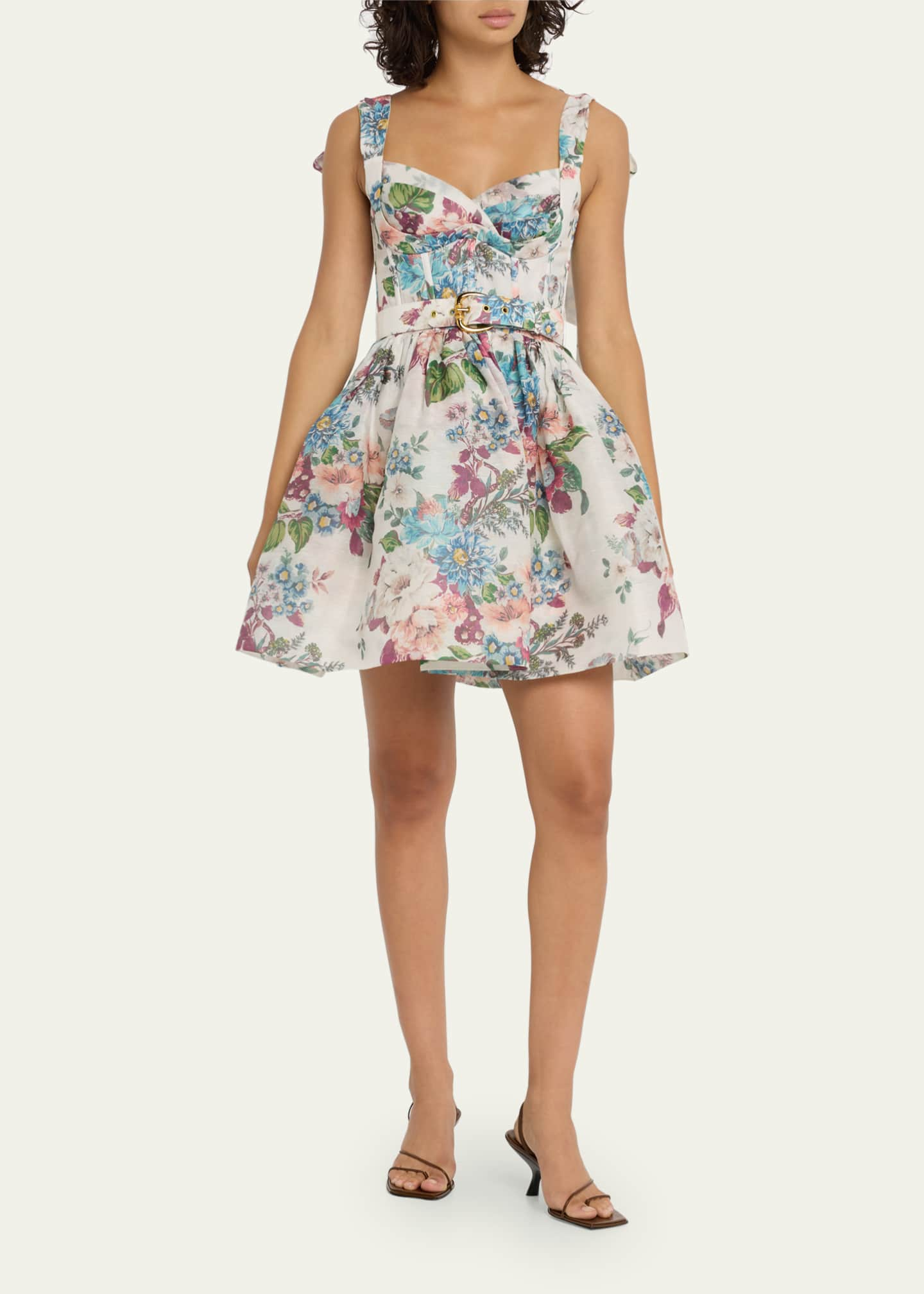 Zimmermann Matchmaker Floral Mini Dress - Bergdorf Goodman