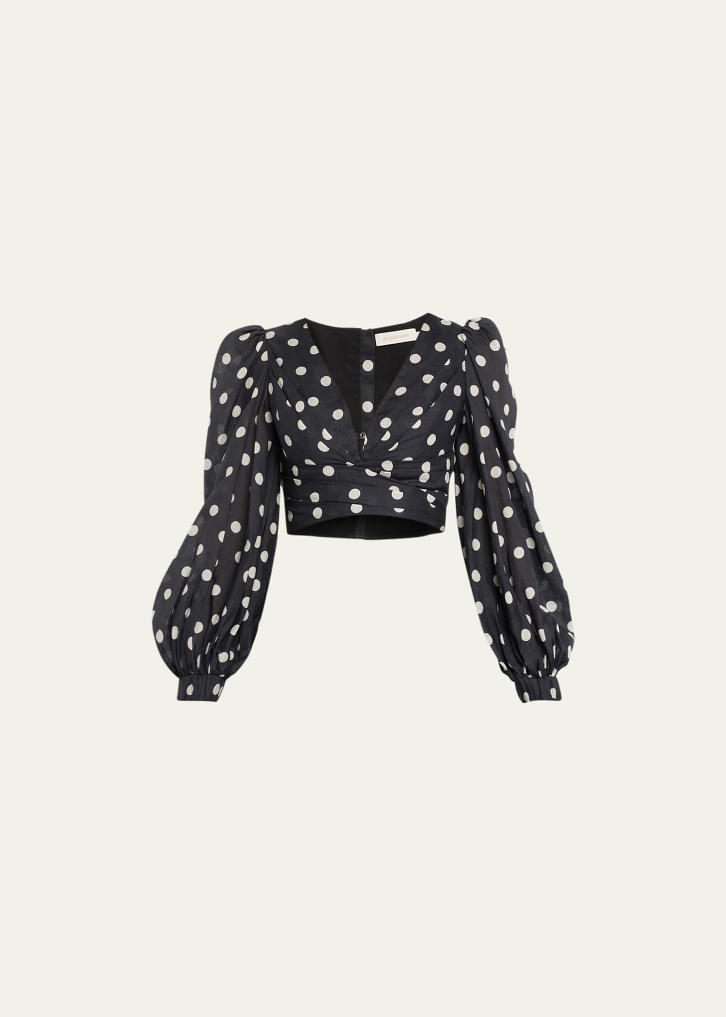Zimmermann polka dot top hotsell