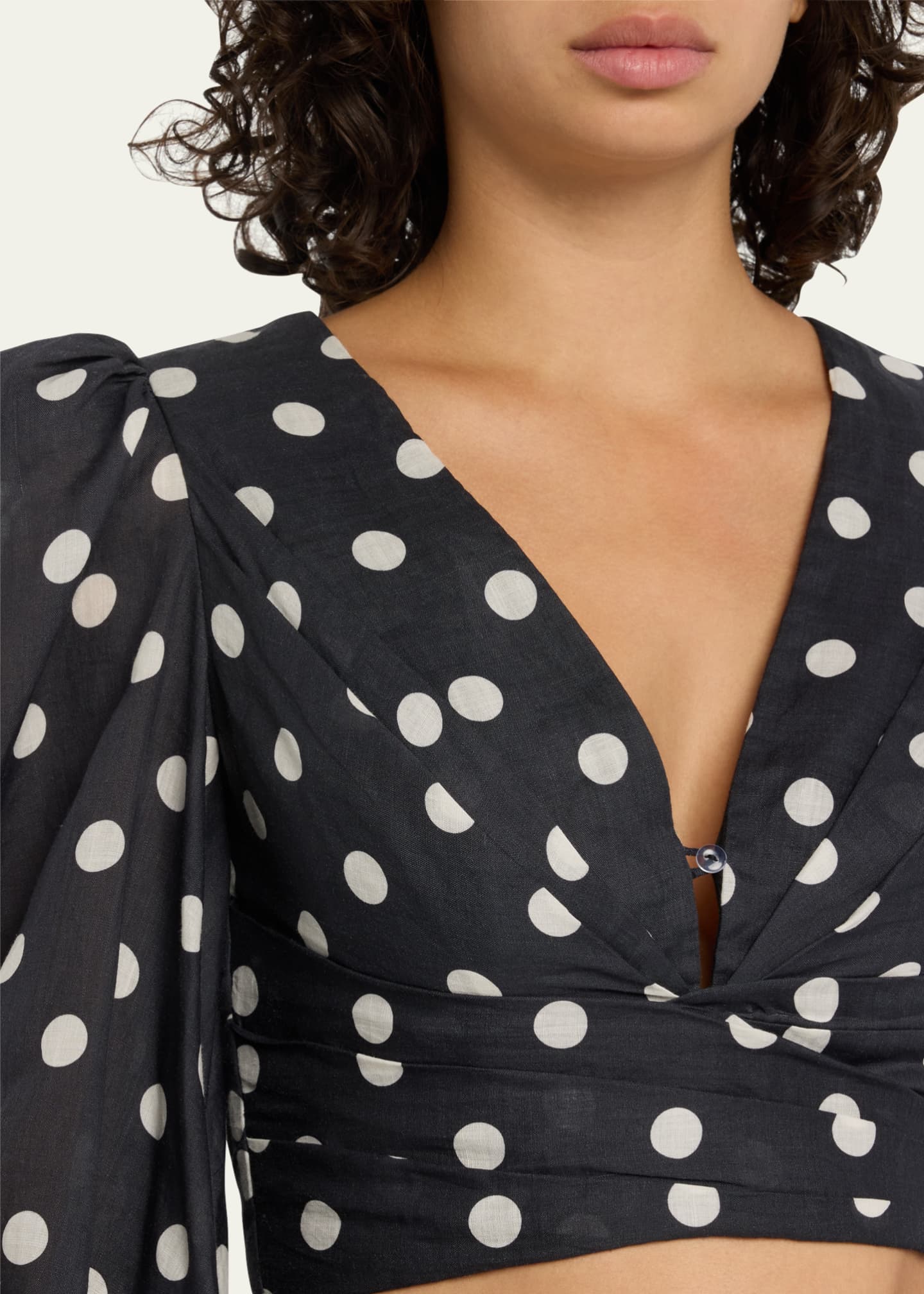 Zimmermann polka dot top new arrivals