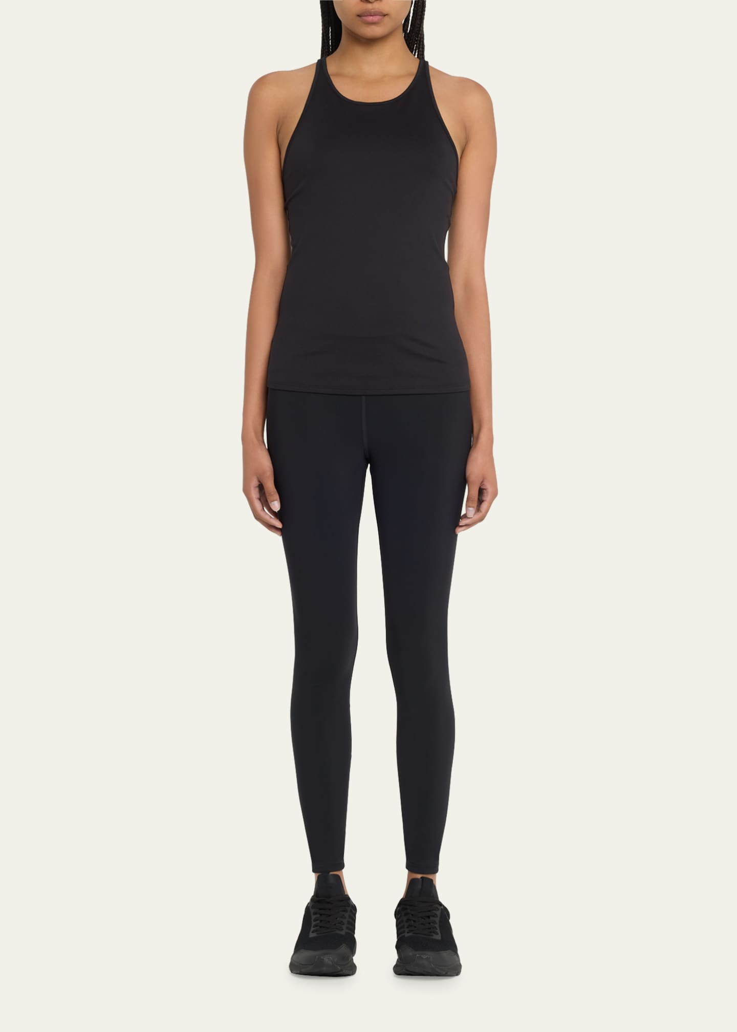 High-Waist Solid Vapor Legging - Black