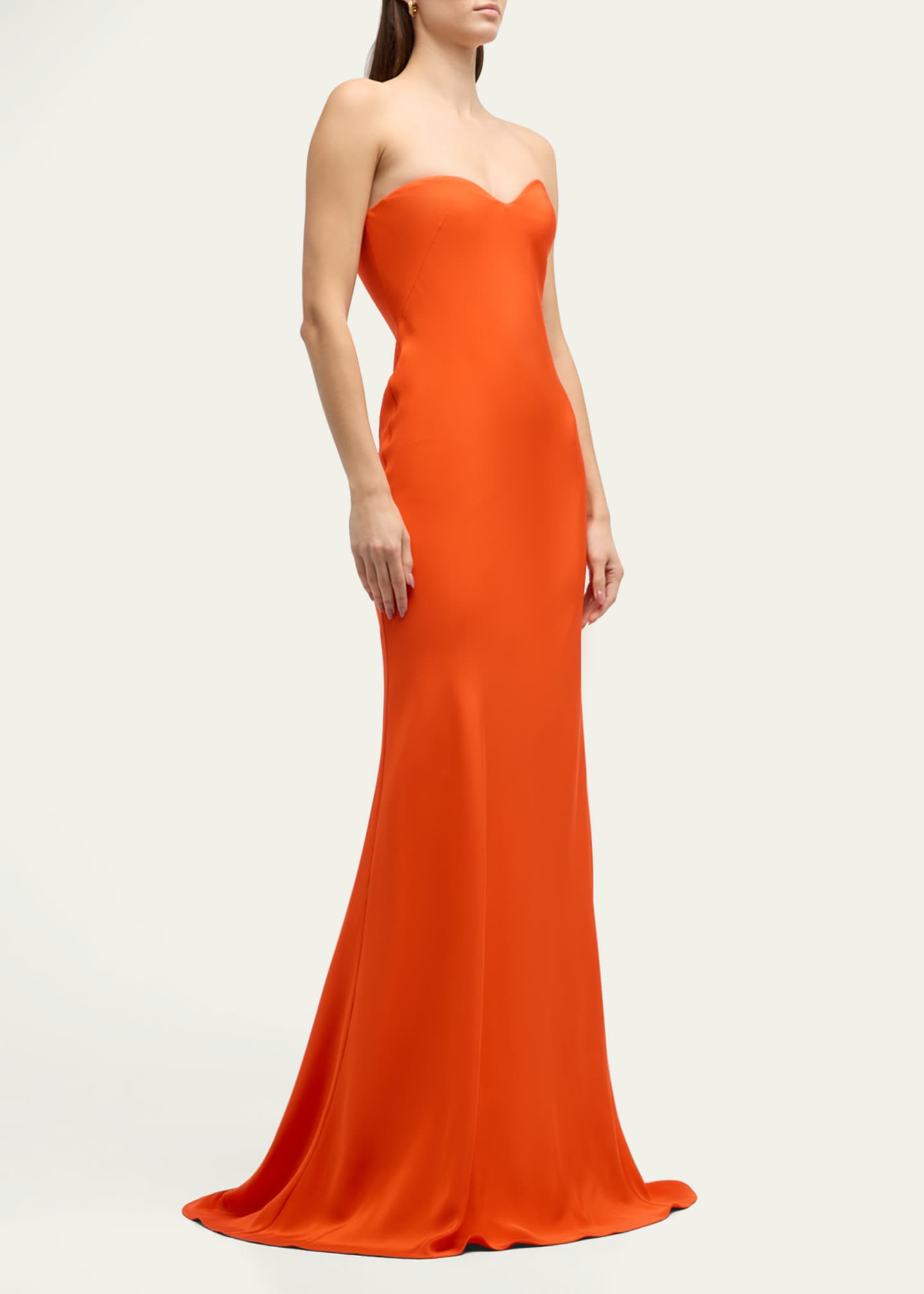 KOLTSON Silk Strapless Bustier Gown Bergdorf Goodman