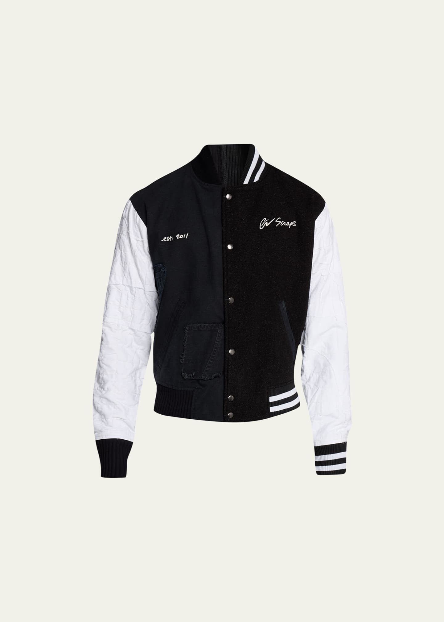 Greg Lauren Men's Military Blanket Varsity Bomber Jacket Bergdorf Goodman