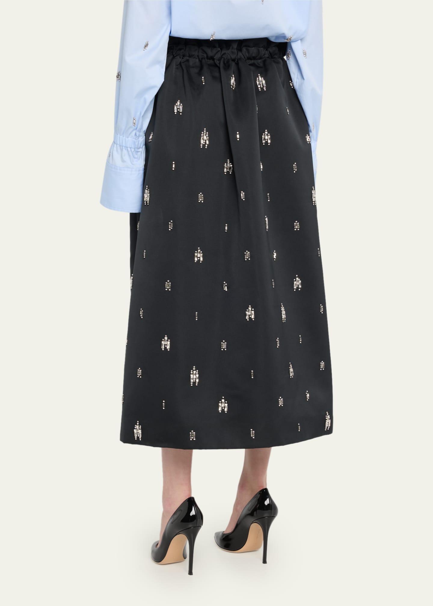 Satin new arrivals embellished skirt