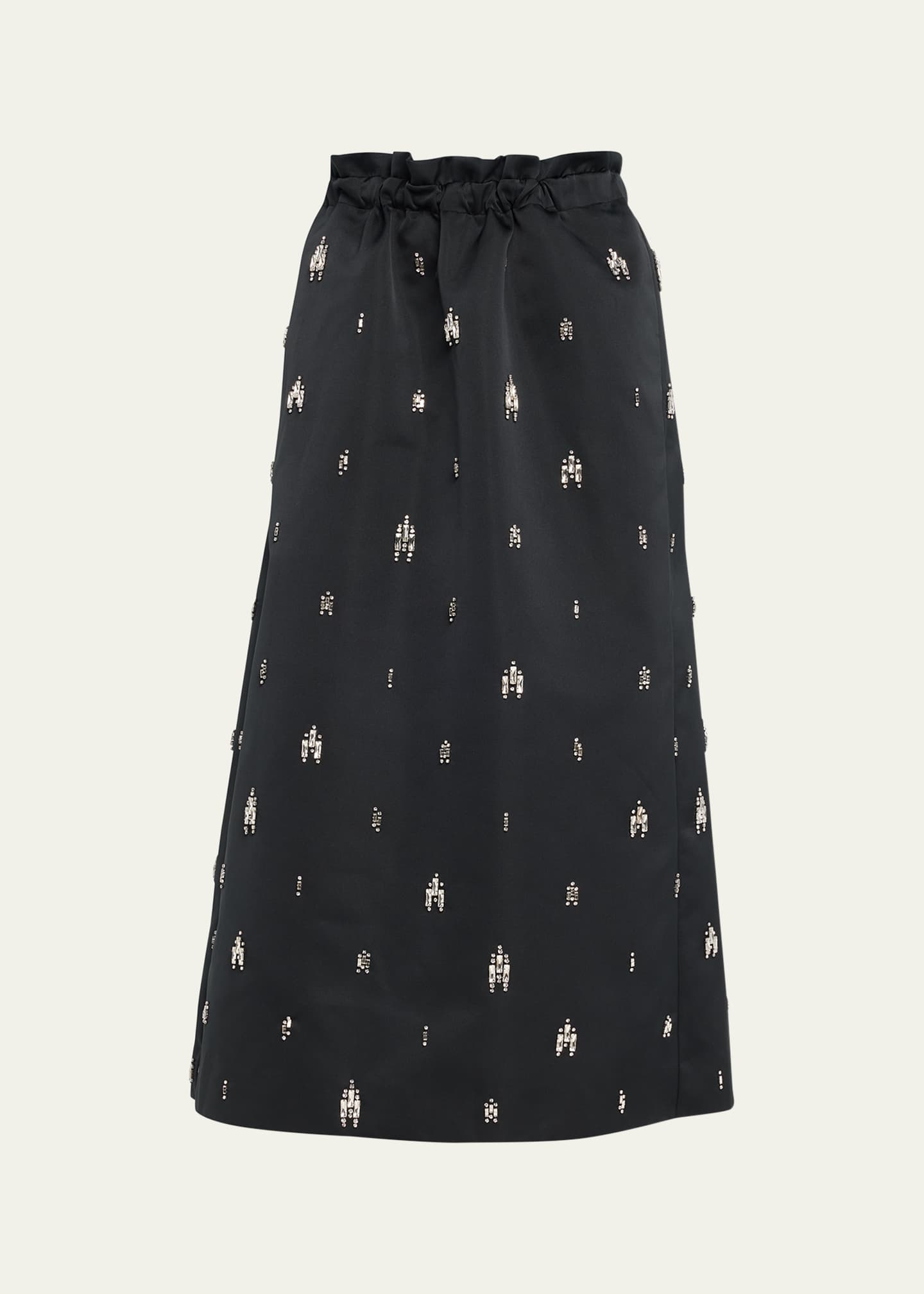 Satin embellished skirt sale