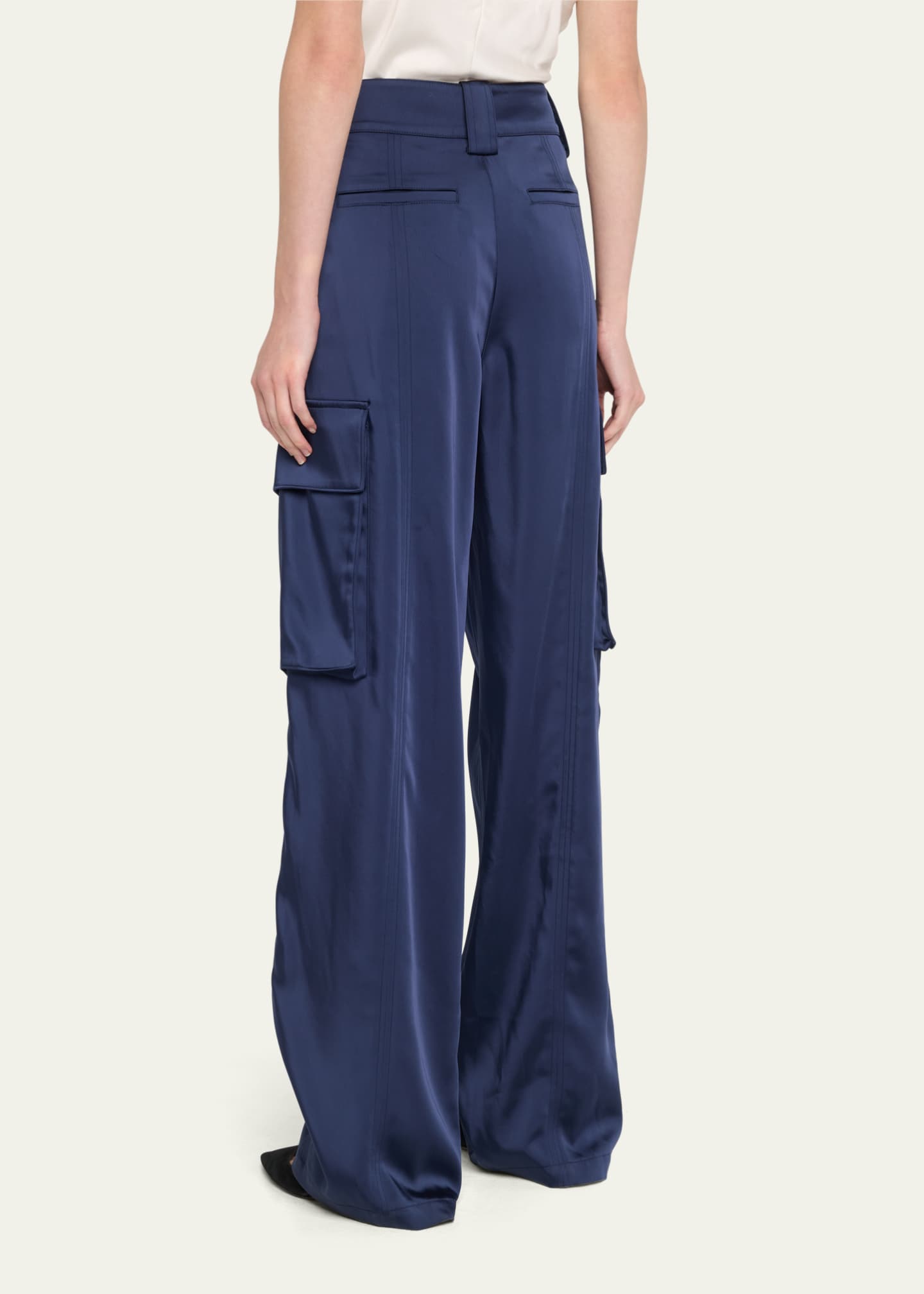 A.L.C. Bryan Satin Cargo Pants Bergdorf Goodman