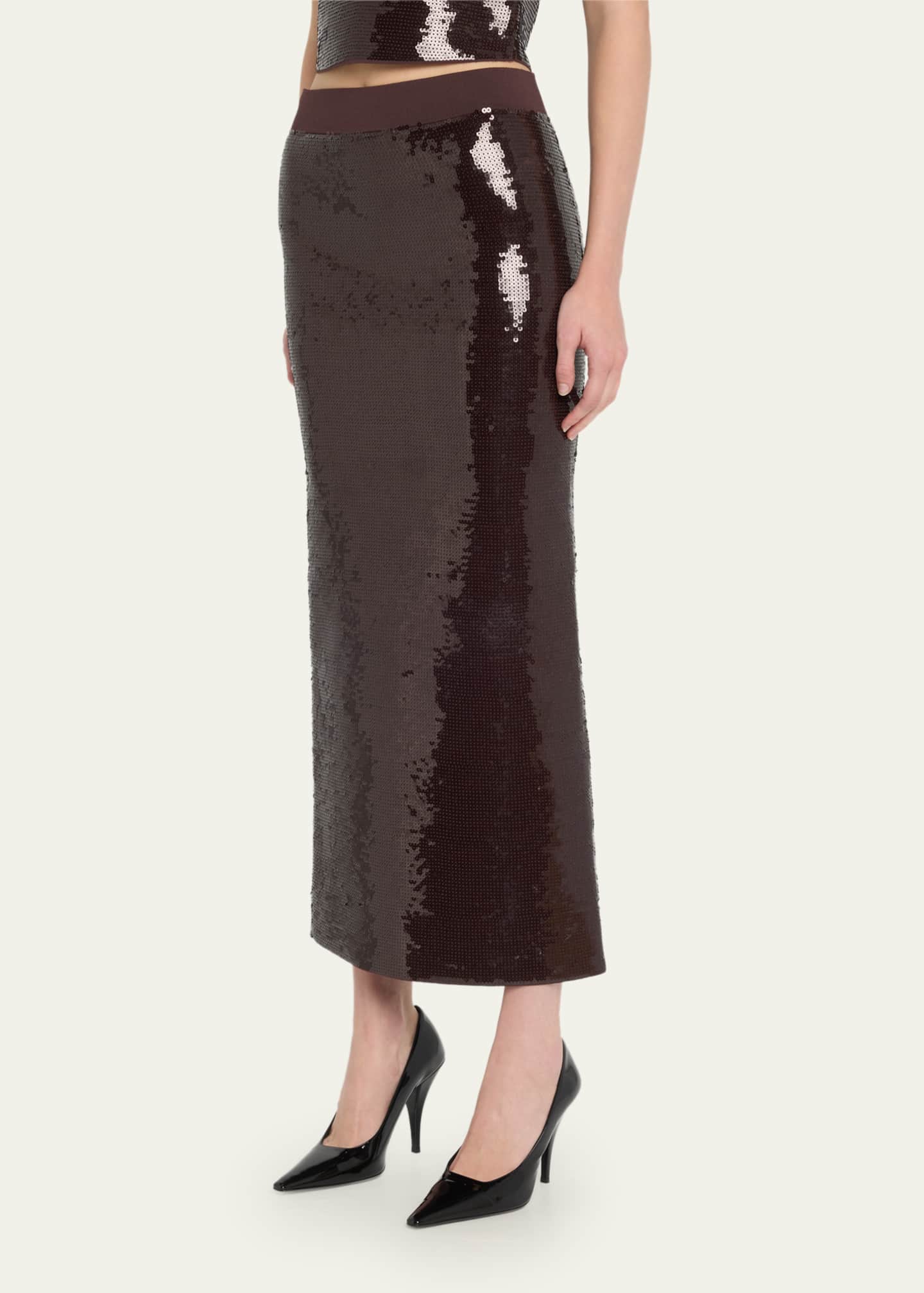 J.o.a. sequin deals midi skirt