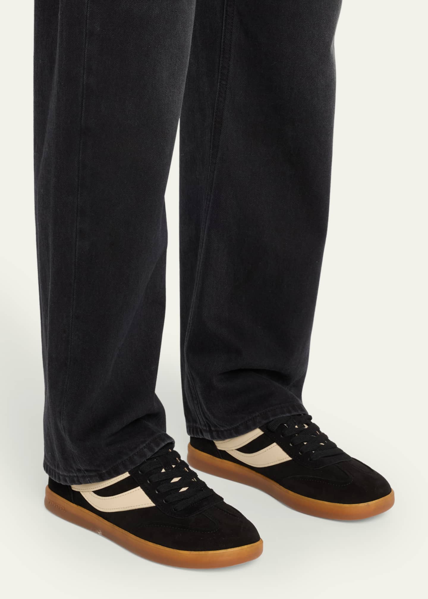 Vince Oasis Bicolor Leather Retro Sneakers Image 2 of 5