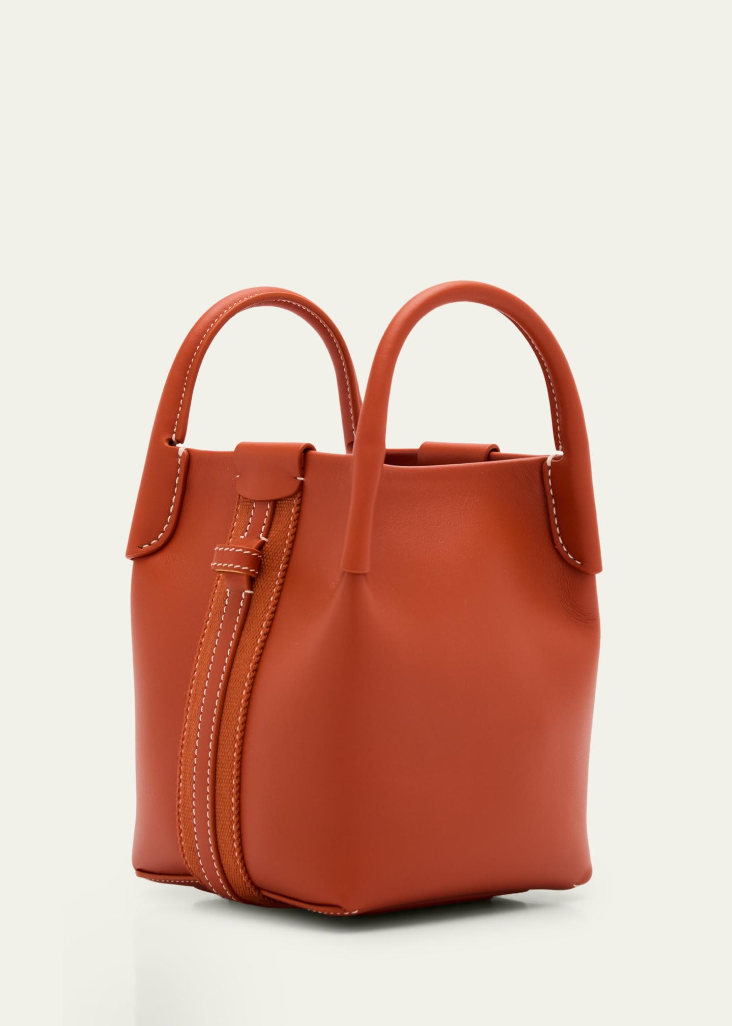 Loro Piana Bale Micro Rounded Leather Top-Handle Bag - Bergdorf 