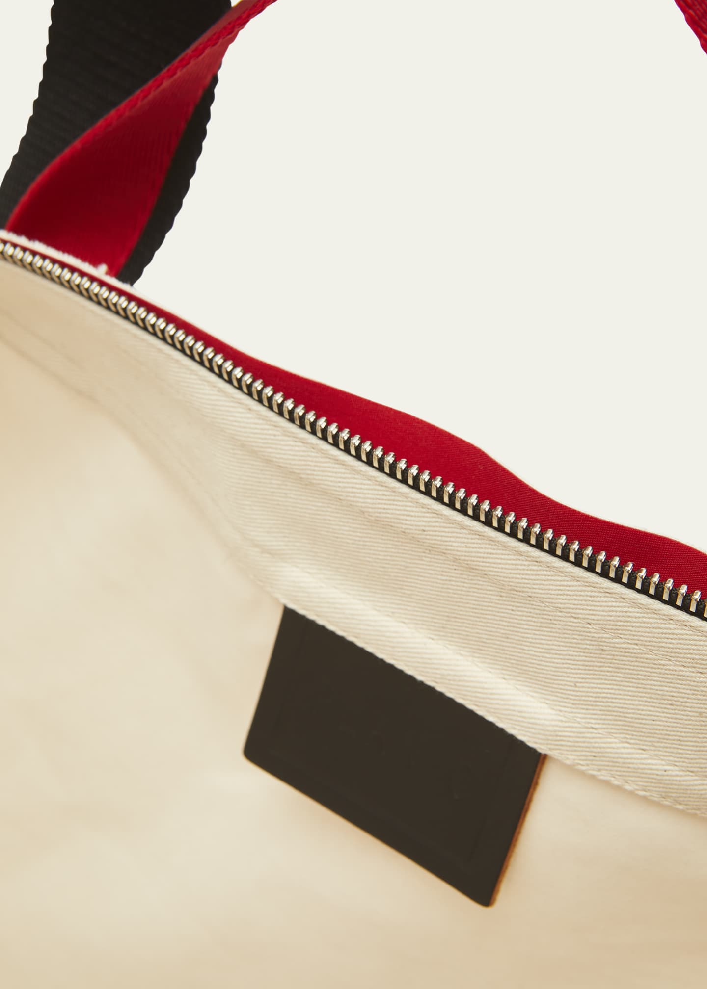 Plan C Large Pili and Bianca Canvas Shopper Tote Bag Image 4 of 5