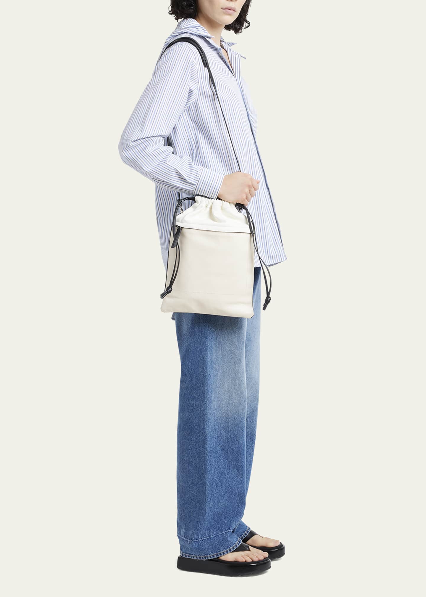 Plan C Drawstring Canvas Top-Handle Bag Image 5 of 5