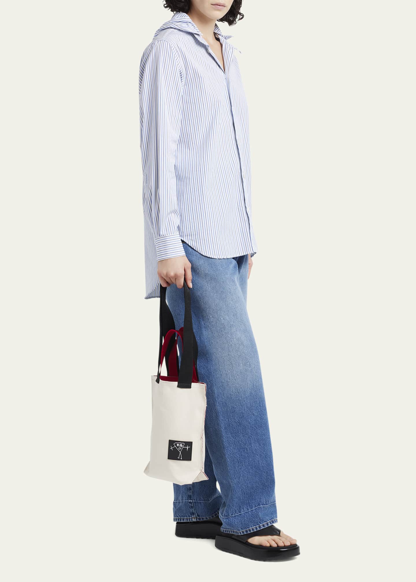 Plan C Mini Pili and Bianca Canvas Bucket Bag Image 5 of 5