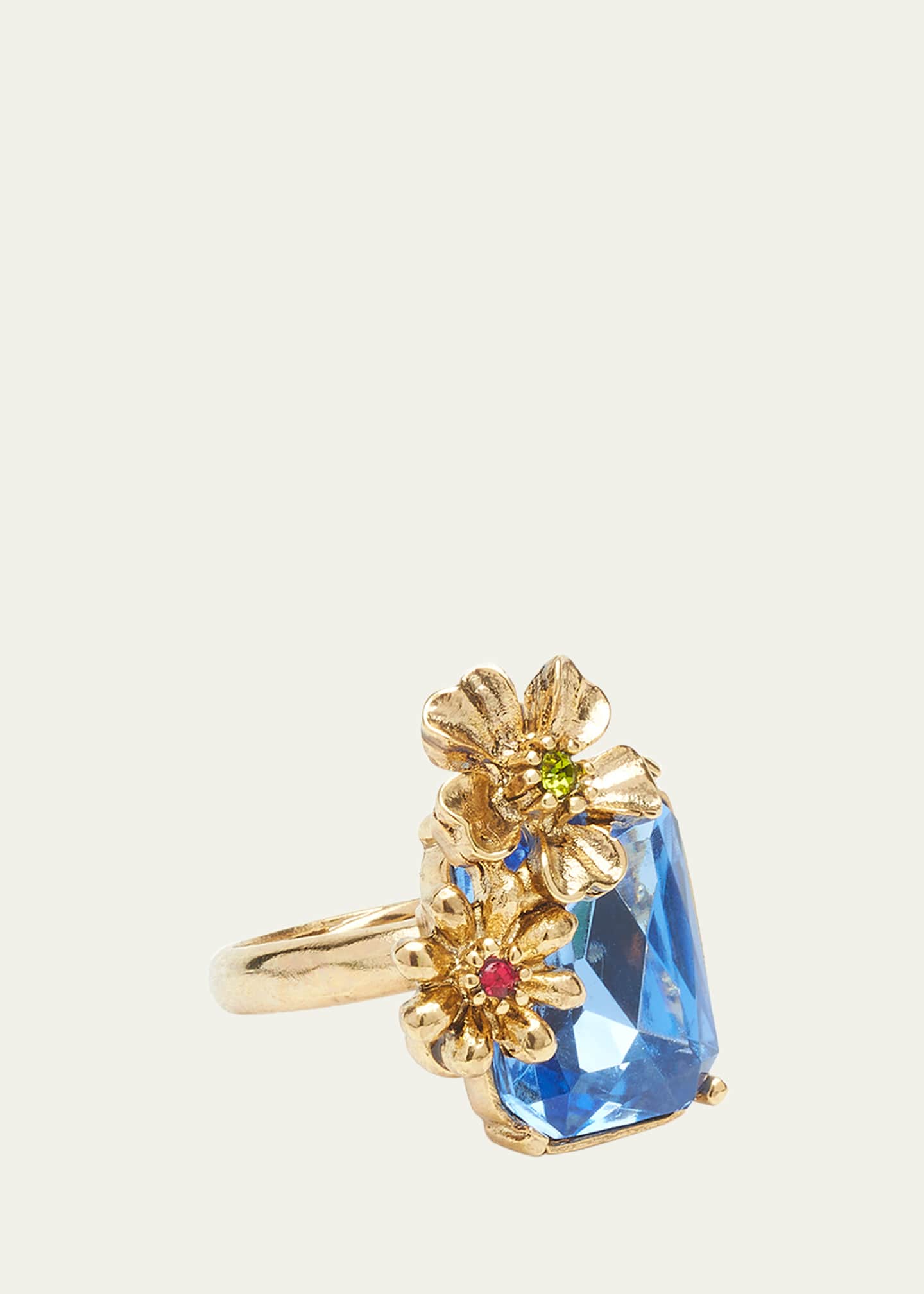 Crystal hotsell flower ring