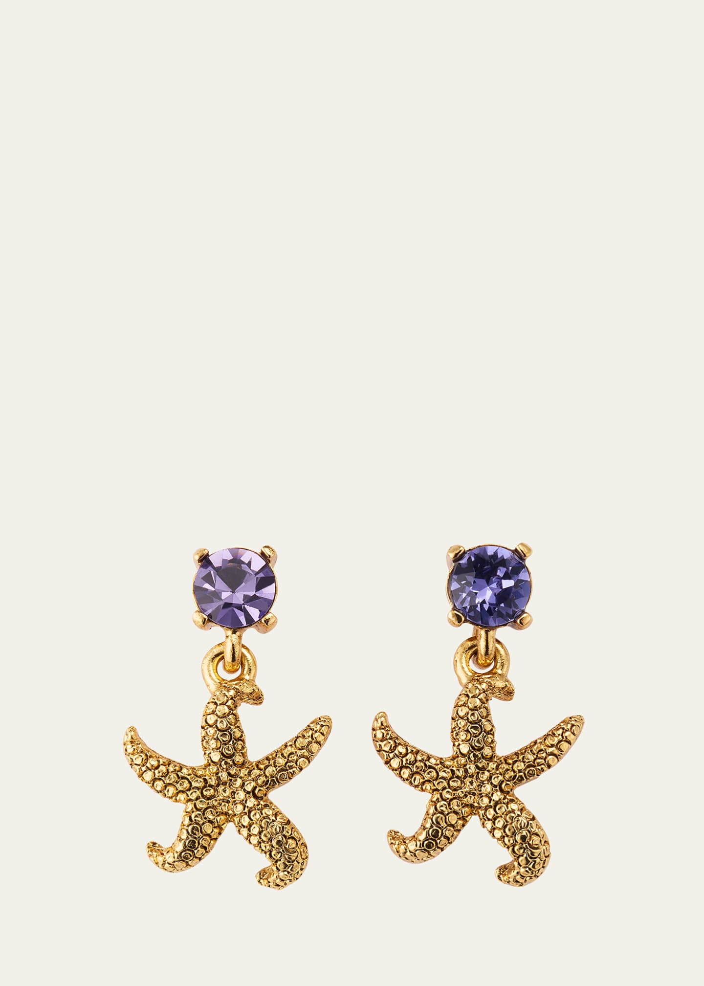 Crystal hotsell starfish earrings