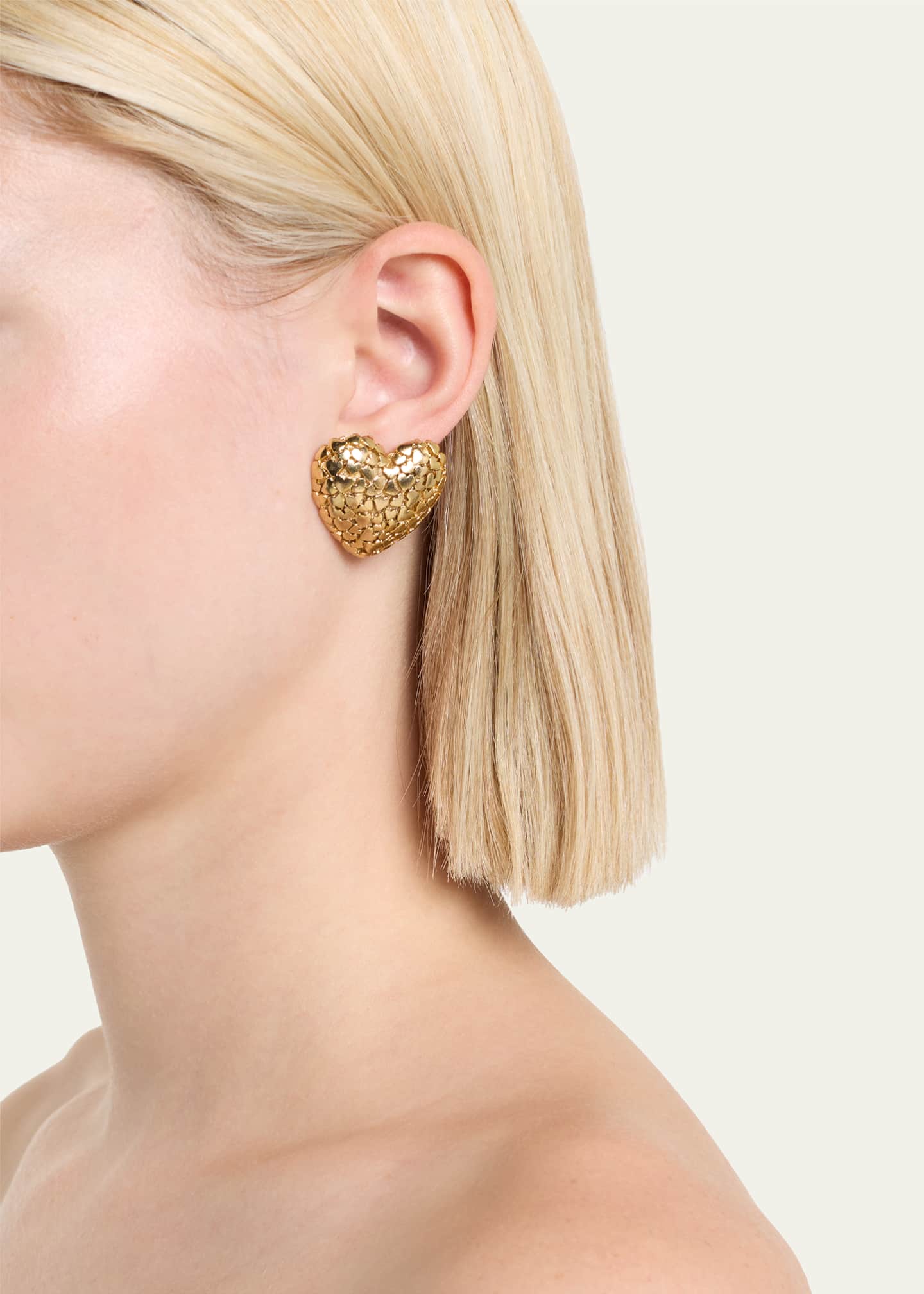 Oscar de la Renta Heart Cluster Earrings Bergdorf Goodman