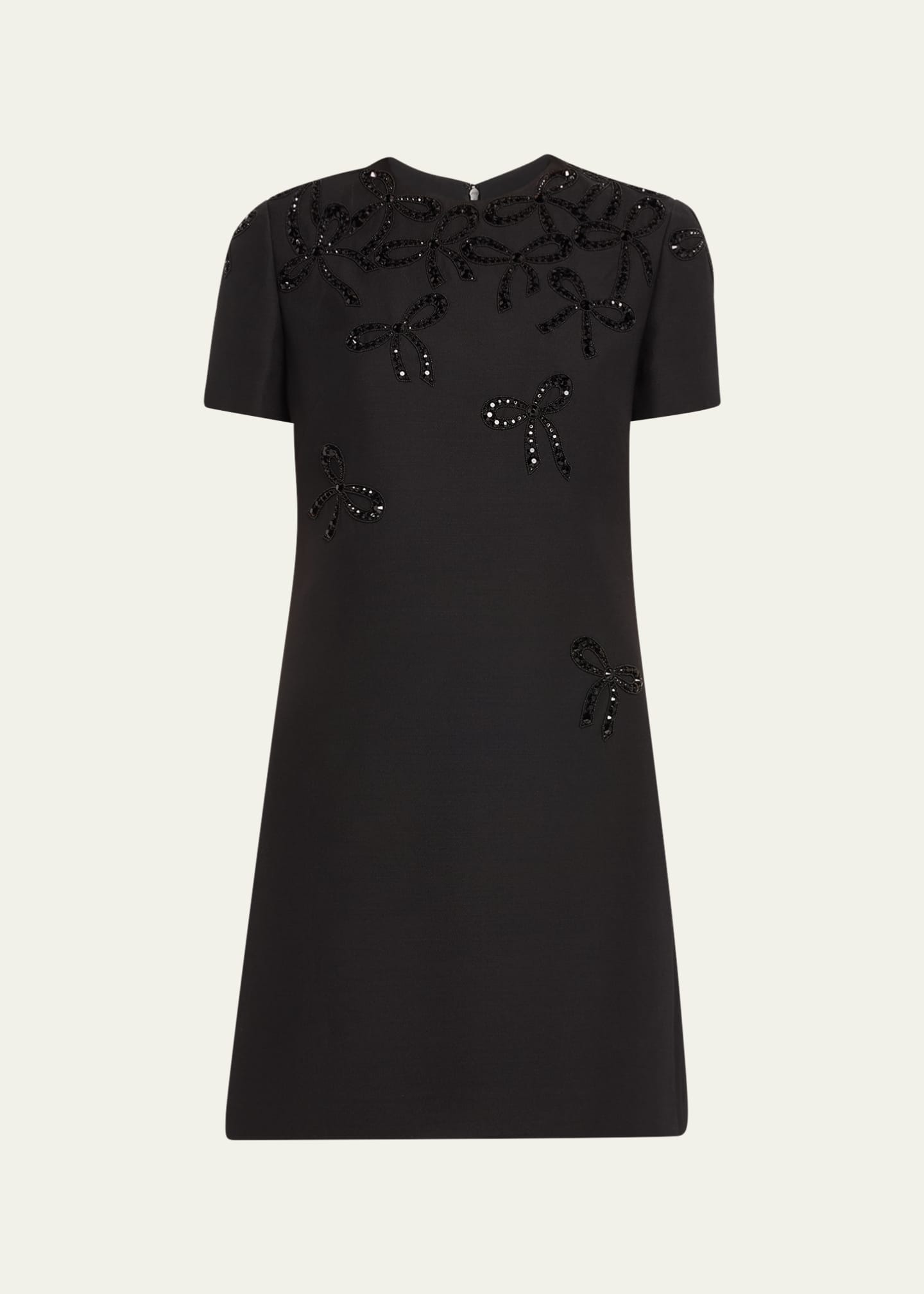 Valentino Black Bow Minidress