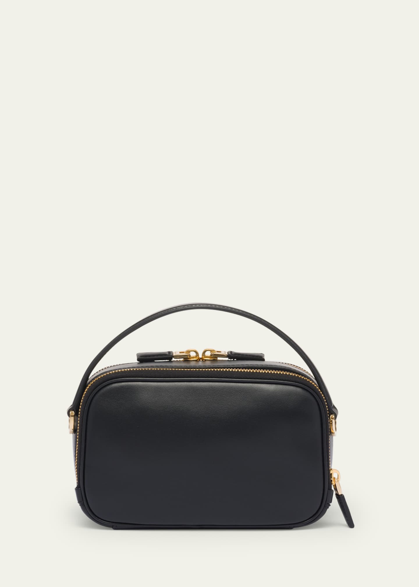 Prada Odette Double-Zip Leather Top-Handle Bag