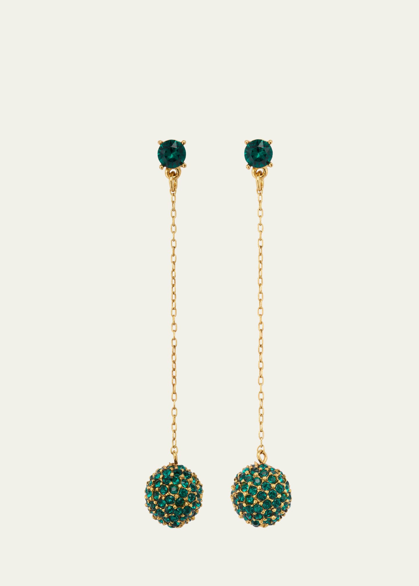 Pave ball discount earrings